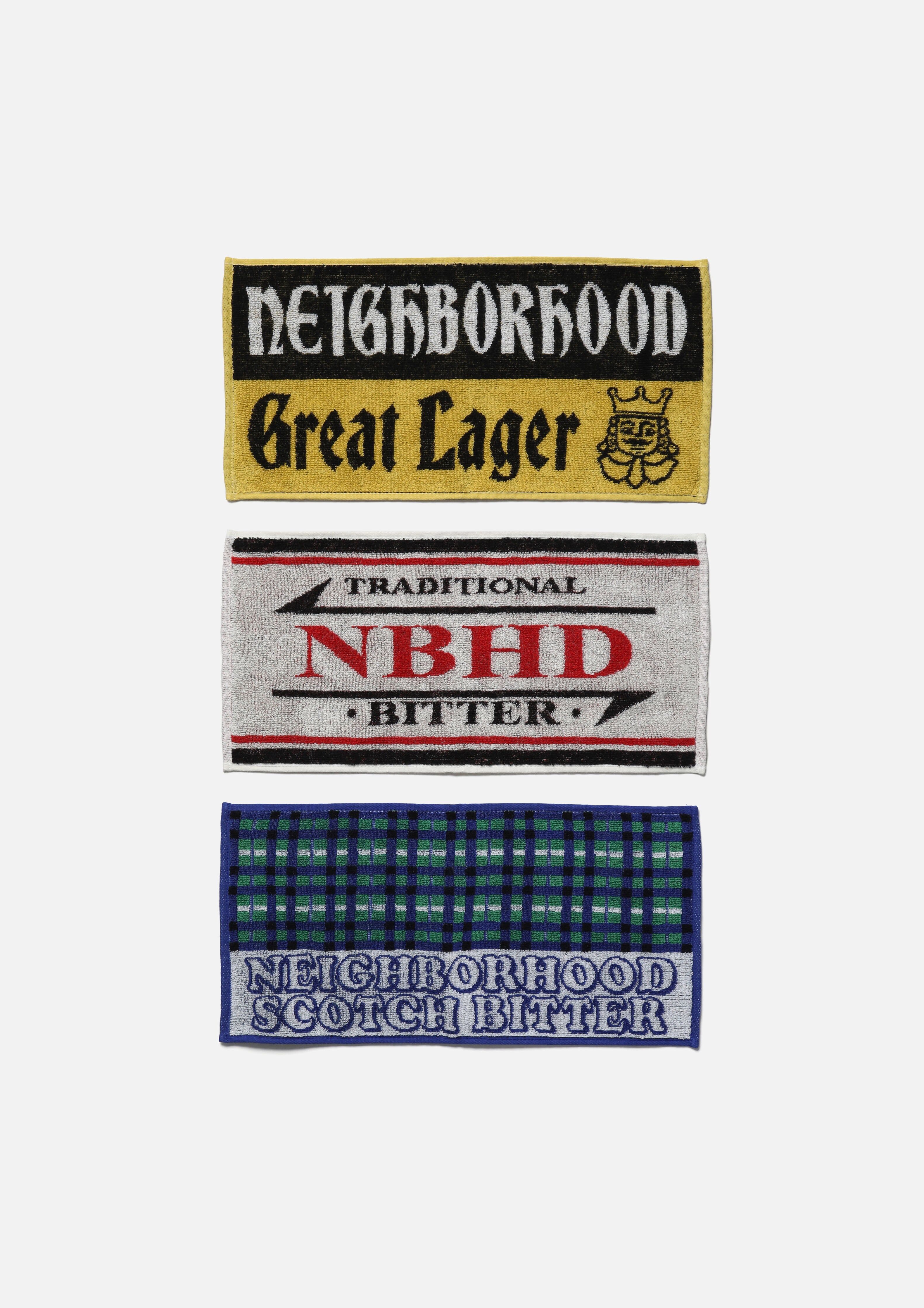 2025AW NEIGHBORHOOD PUB TOWEL SET 復古 運動 毛巾 三件一組 現貨 252FTNH-AC01