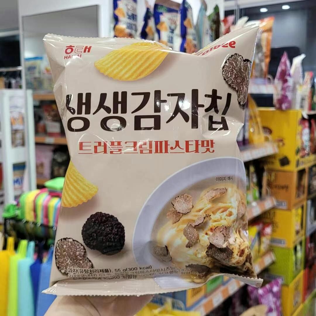 現 貨 (由倉庫直出)丨韓國零食 黑松露奶油意麵口味薯片 55g/包