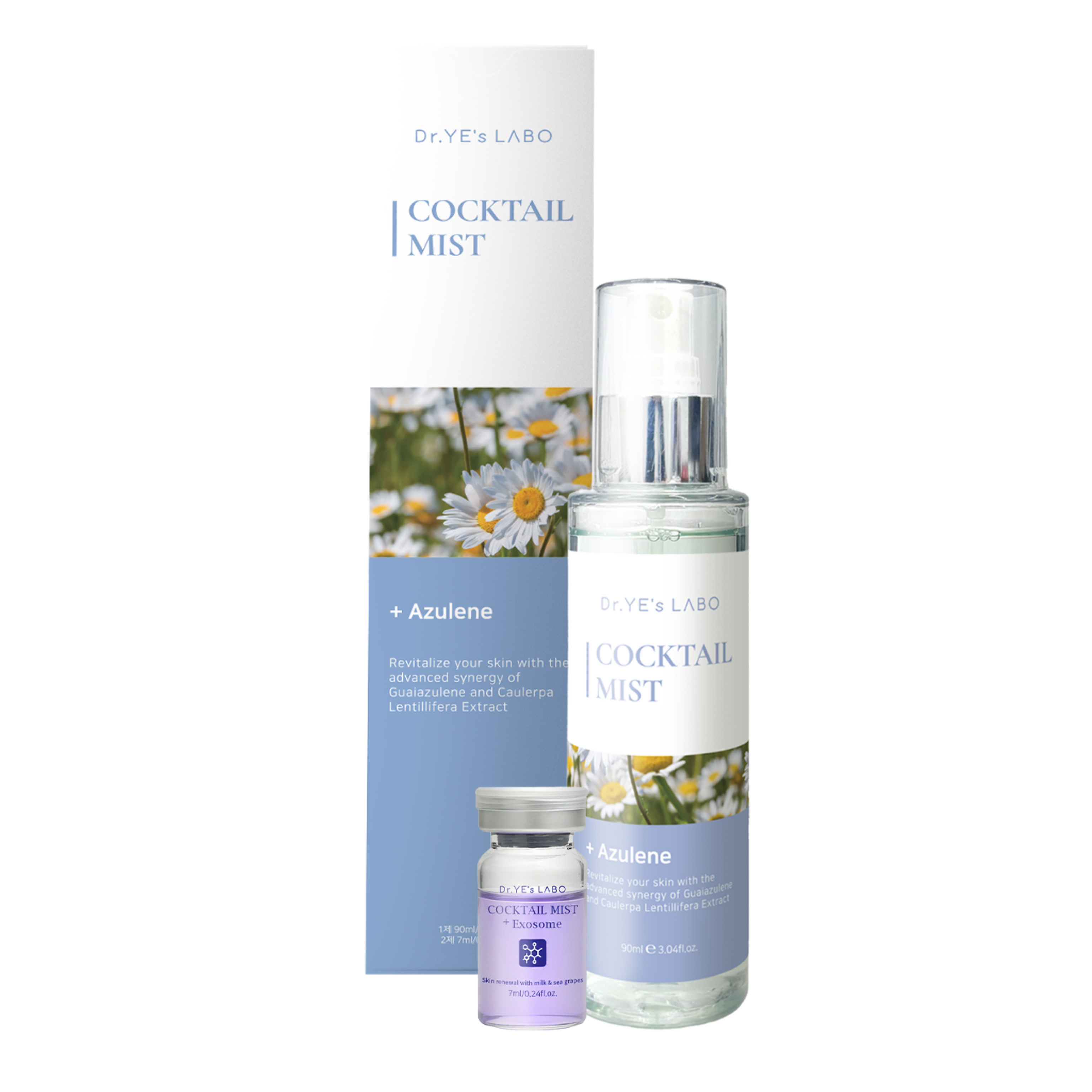 DR. YE's LABO 高效修護外泌體+洋甘菊精萃水 Cocktail Mist + Azulene (90ml+7ml)