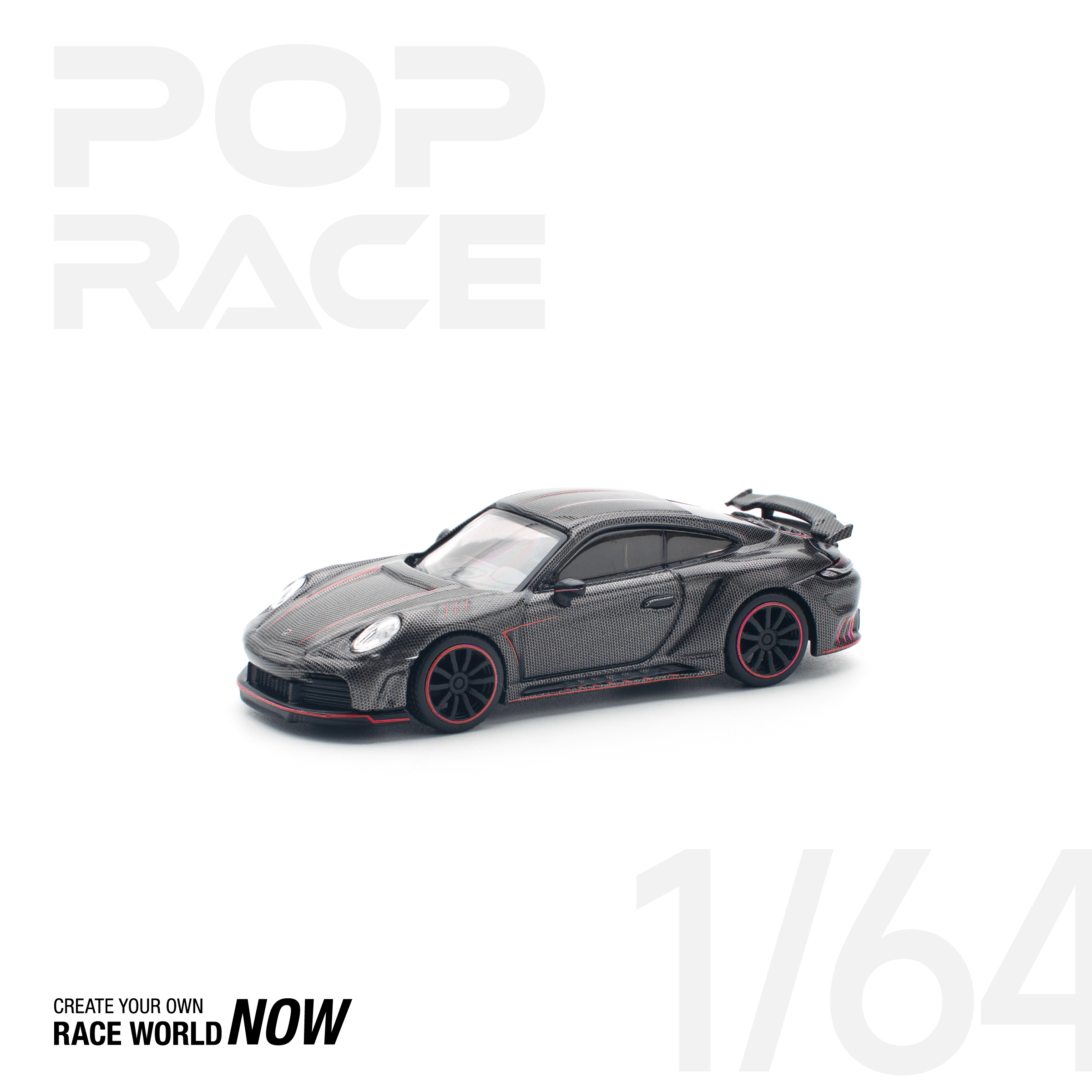 POPRACE 1/64 992 STINGER GTR CARBON EDITION - REDLINE