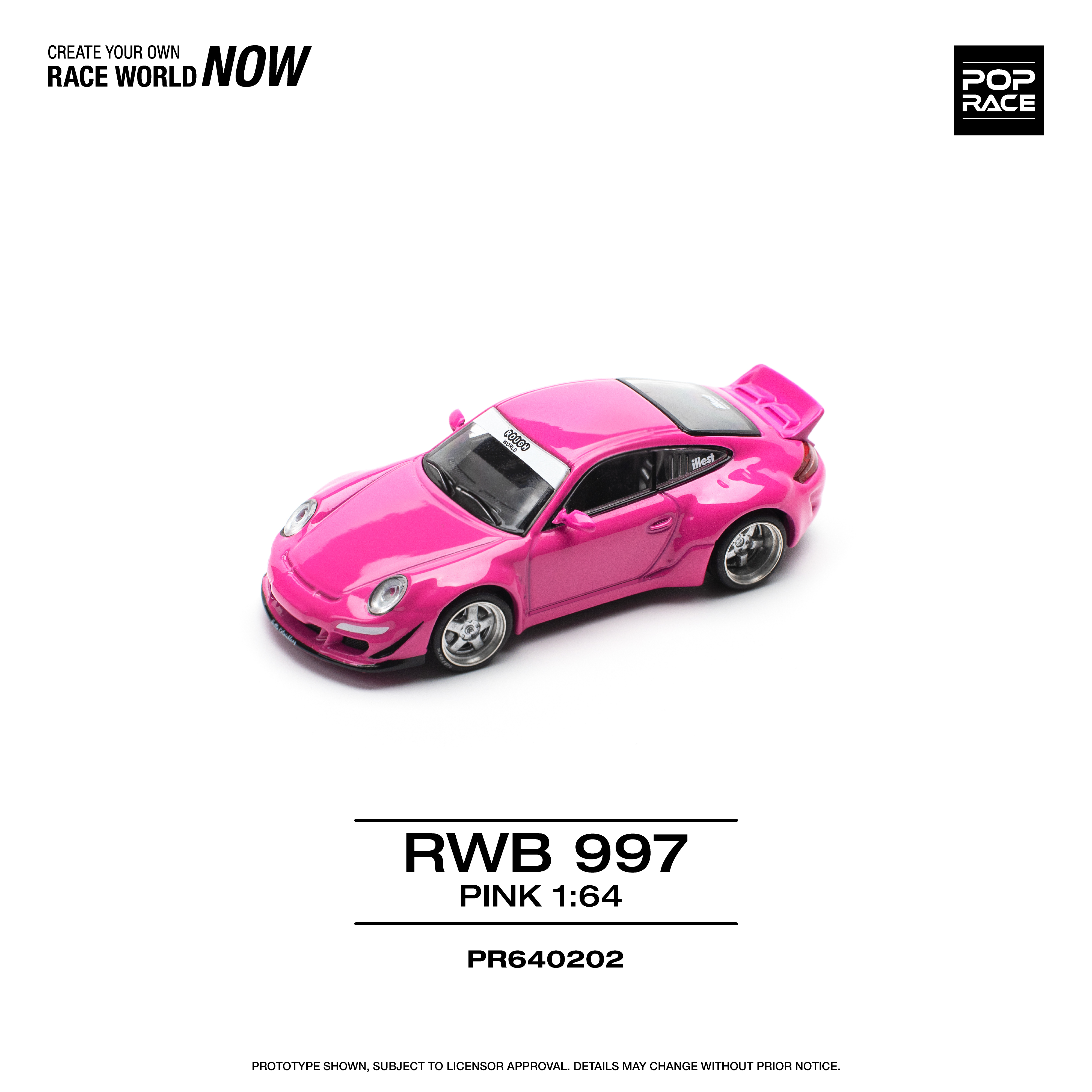 POPRACE 1/64 RWB 997 - PINK