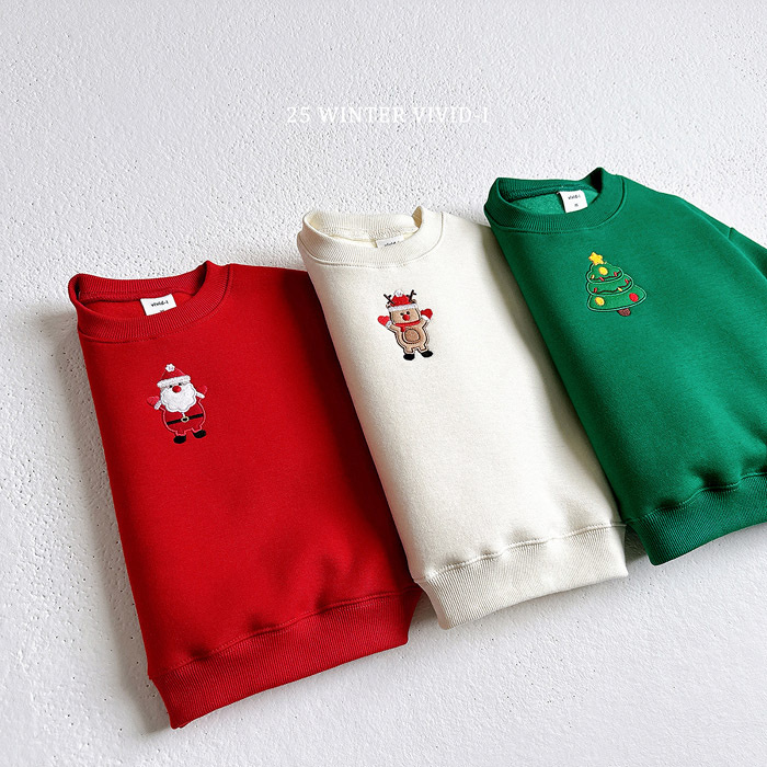 Vivid-I Christmas Tree Santa Reindeer MTM Sweater