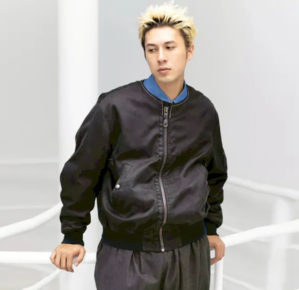 A.PRESSE 2025 VINTAGE SILK FLIGHT CUSTOM JACKET (25AAP-01-28) - PRE ORDER ITEM (預訂中)