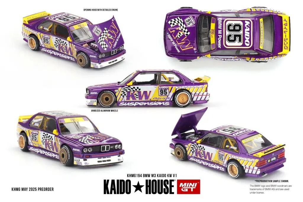 Mini GT 1/64 [Kaidohouse x MINI GT] BMW M3 Kaido KW V1