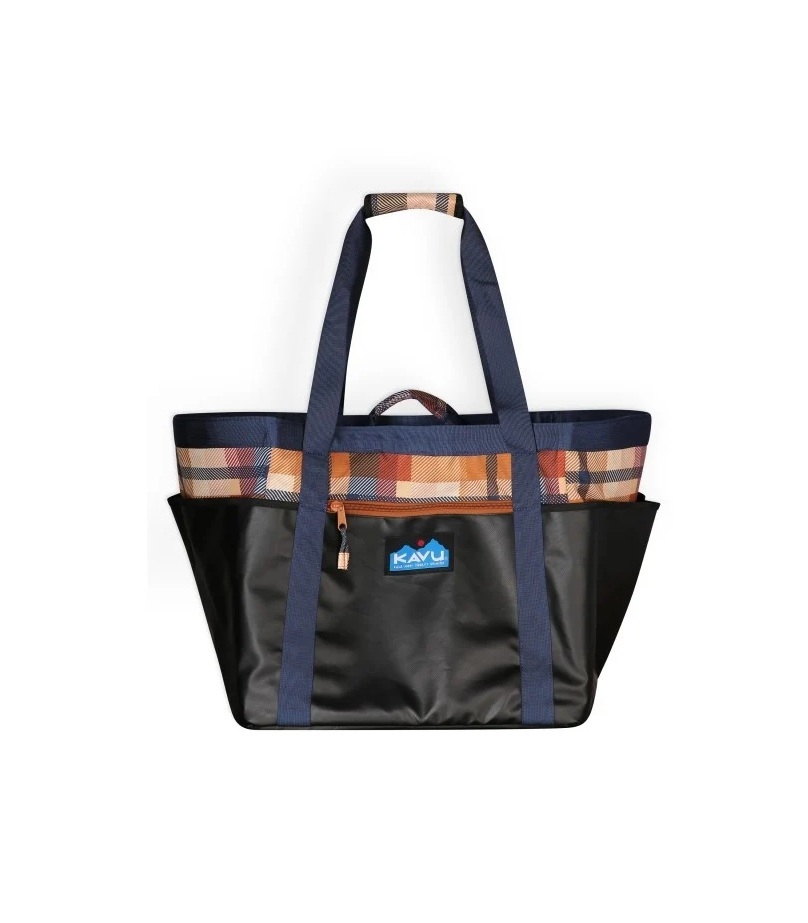 KAVU. Hauler Tote #9527 ( 2650 Cabin Plaid )