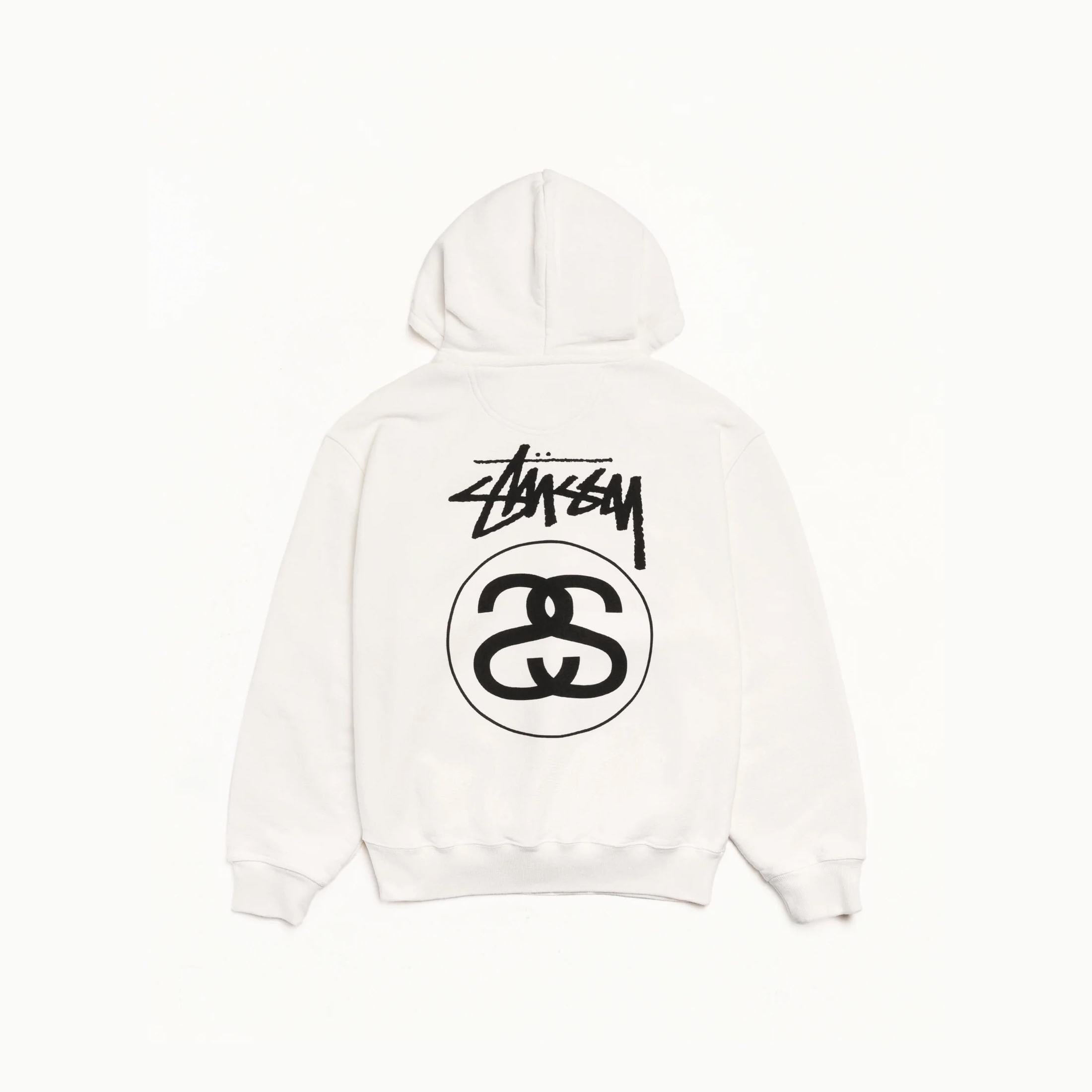 STUSSY STOCK LINK ZIP HOODIE PIGMENT DYED FW25 草寫 雙S LOGO 水洗色 拉鍊連帽外套