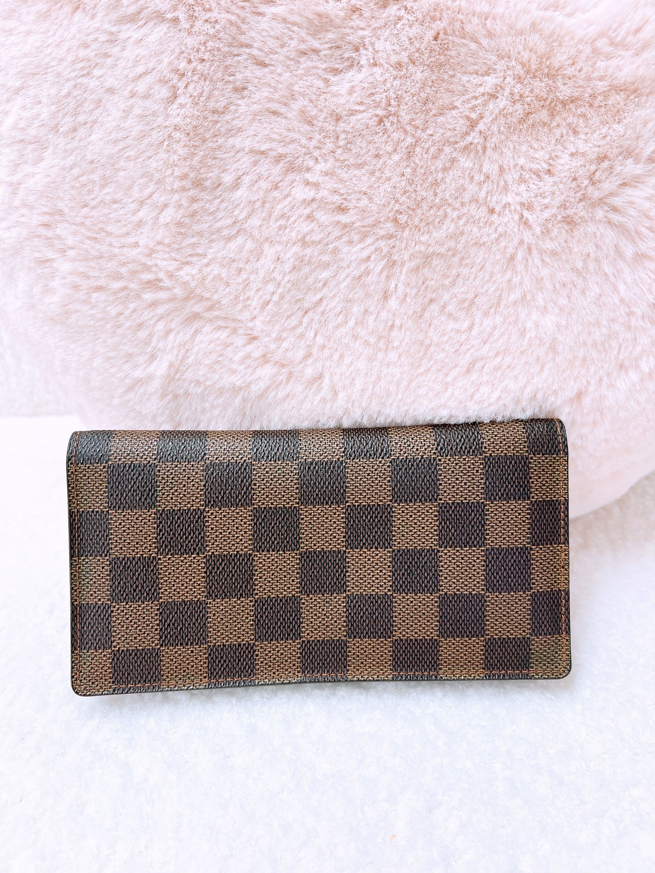 Lv long wallet/ passport holder (damier ebene)