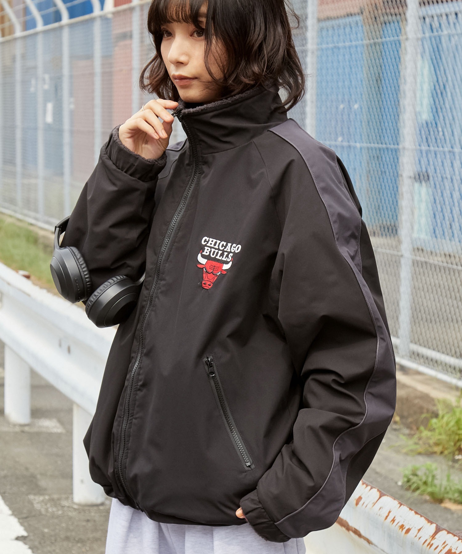 🇯🇵 NBA X EMMA CLOTHES 2WAY 兩穿 防潑水 立領外套 抓絨 抽繩 雙面穿 保暖 / 預購