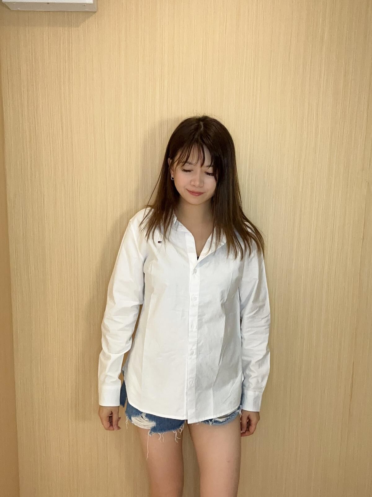 Tommy 刺繡Logo 襯衫 女款