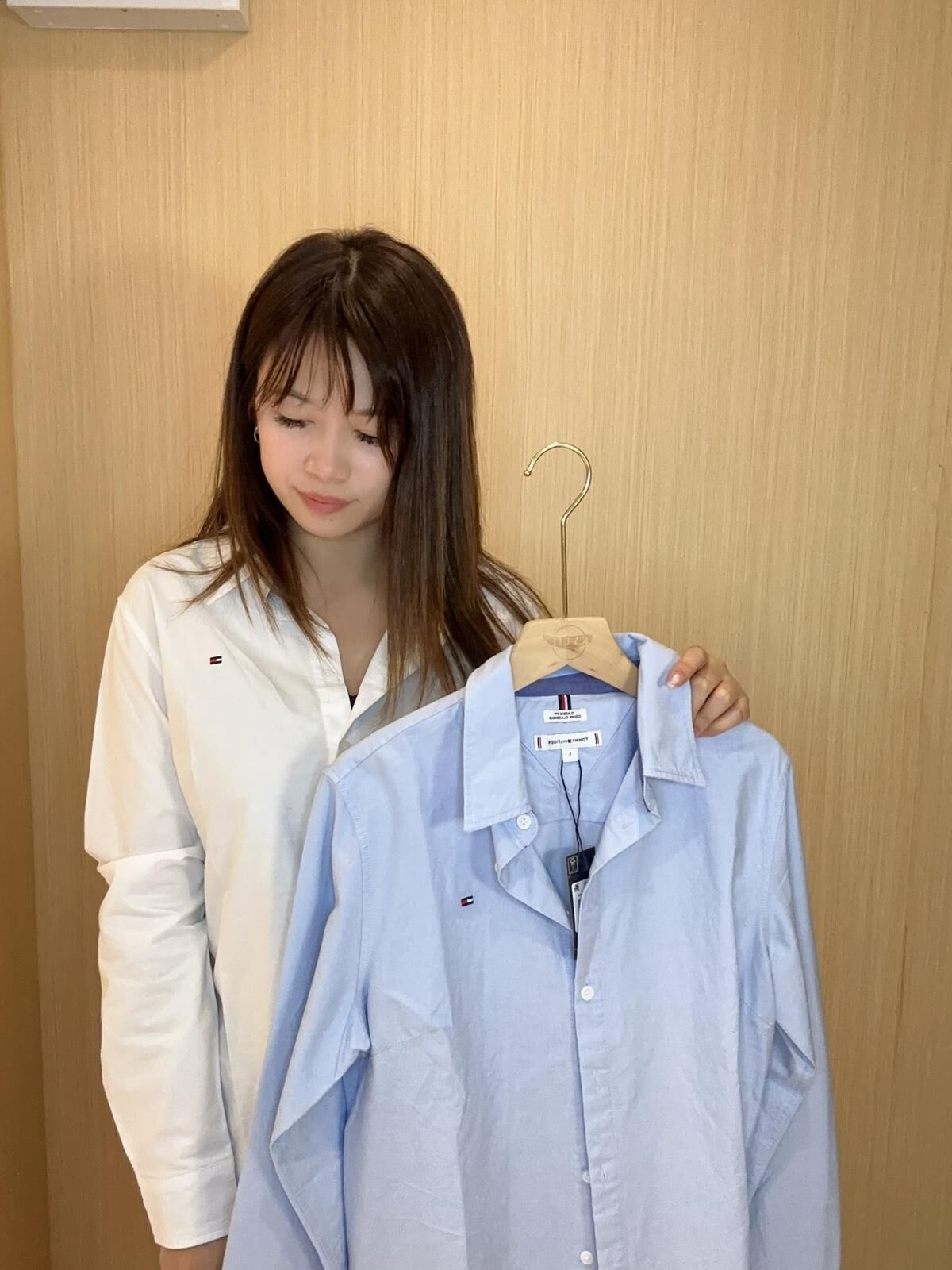 Tommy 刺繡Logo 襯衫 女款