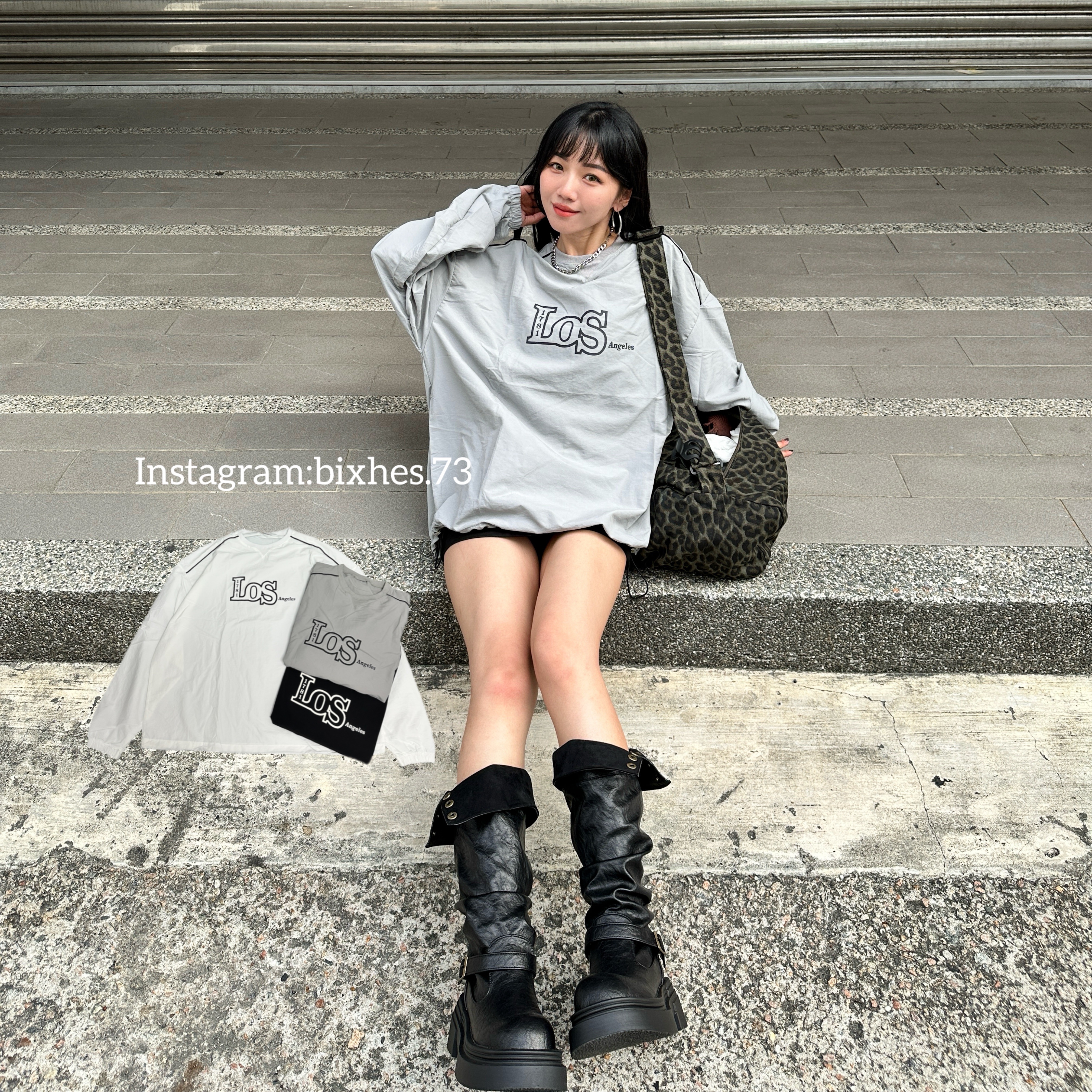 滾邊抽繩風衣薄長T(B00060)