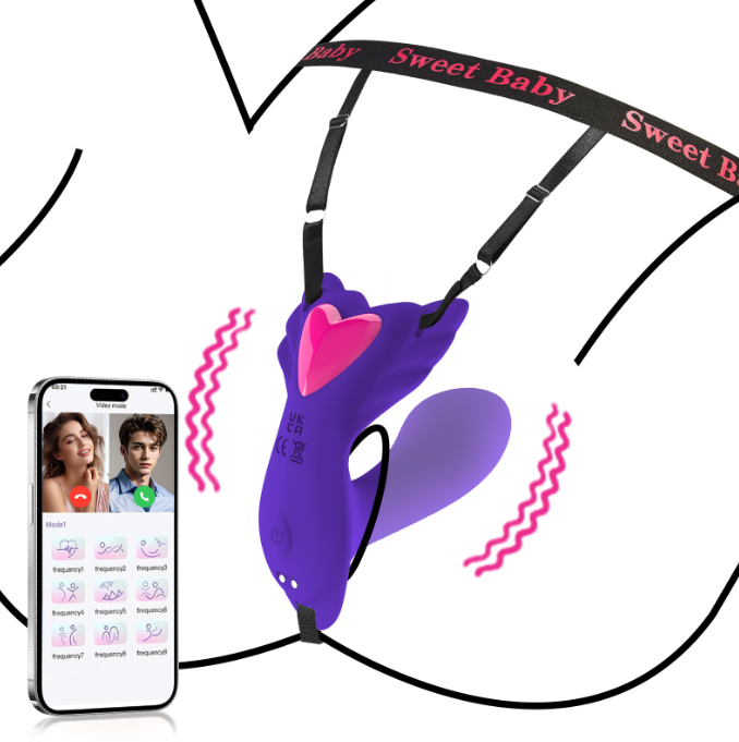 〔野外刺激必選〕入體式app控蝴蝶陰部刺激器