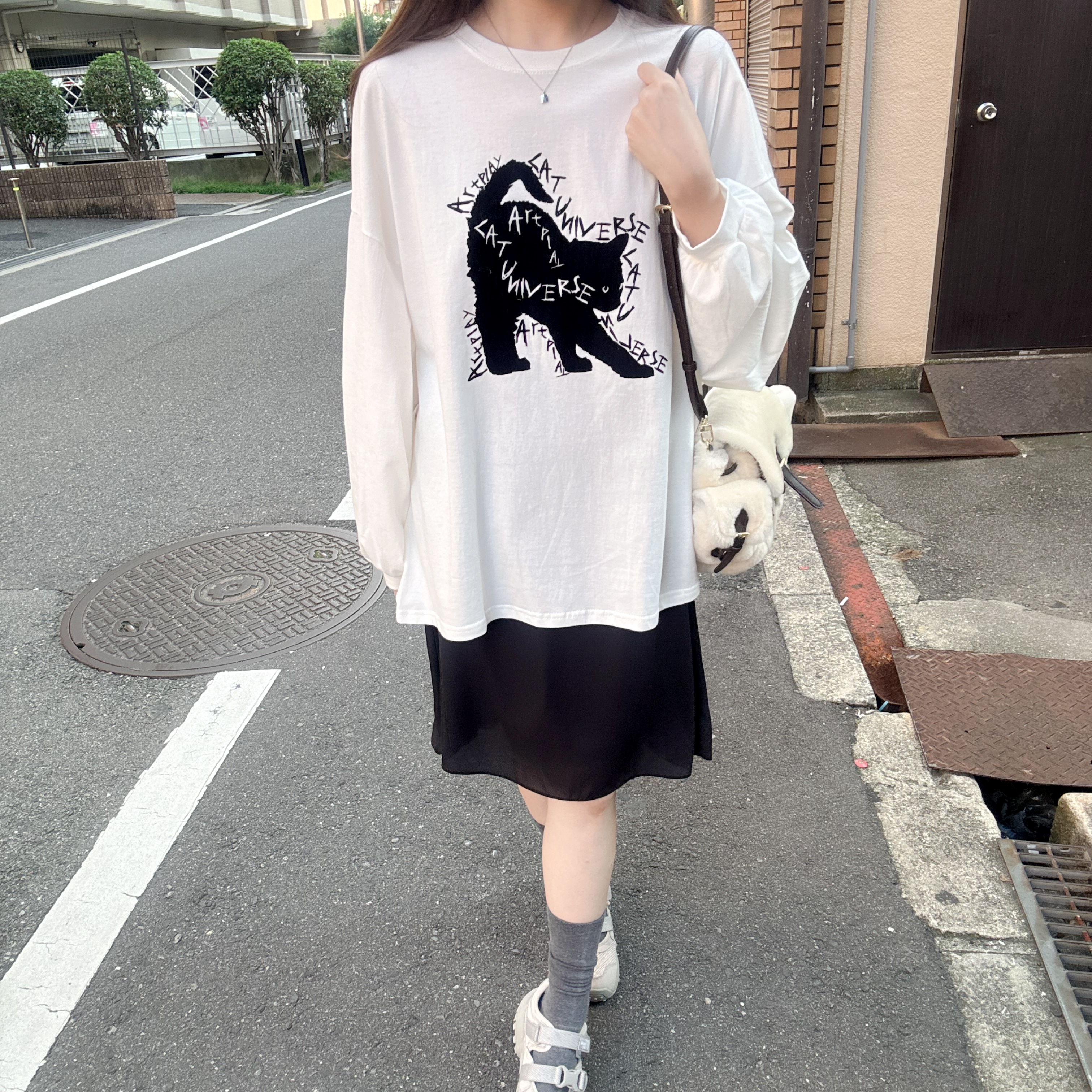 Cat universe黑貓tee