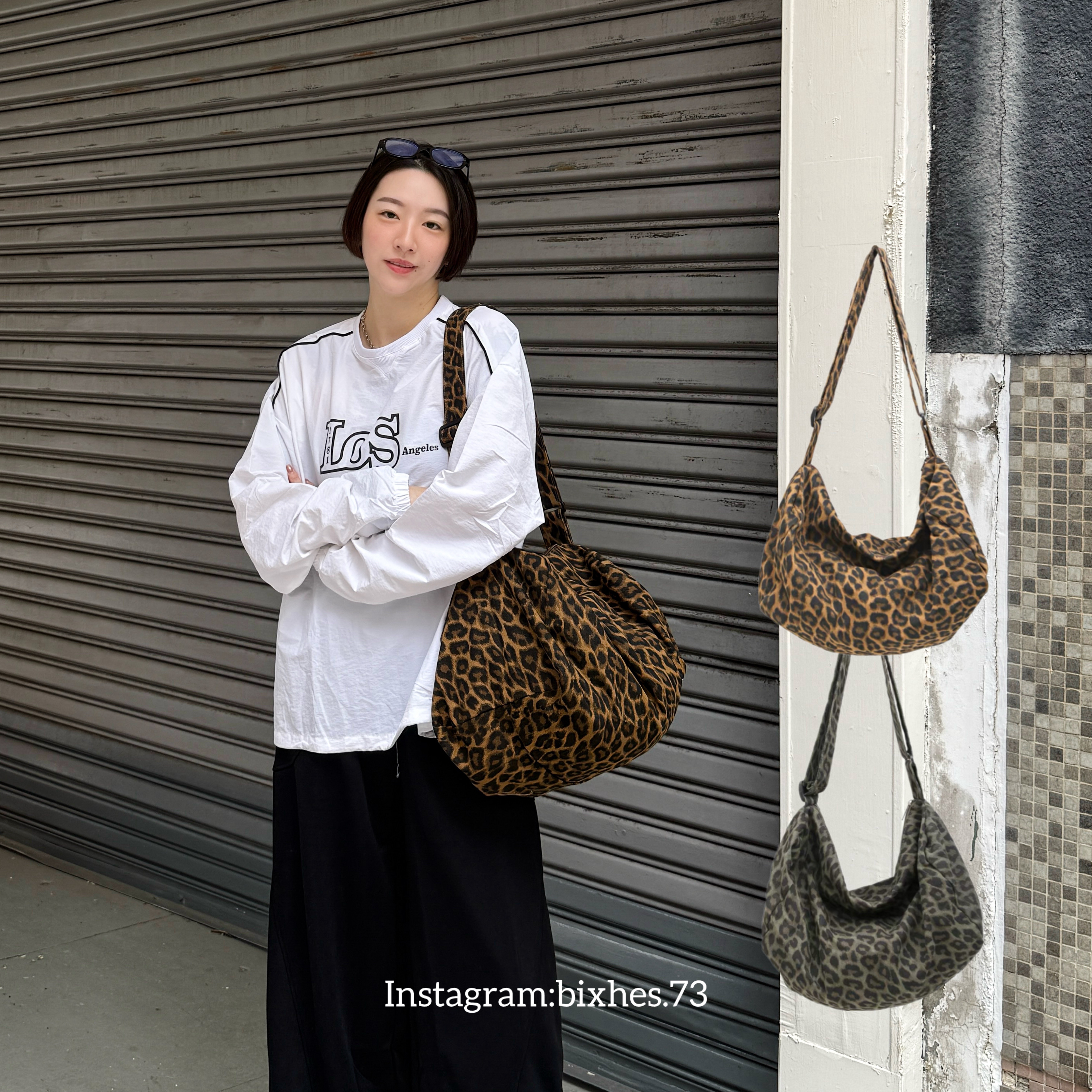 豹紋帆布大包(M00055)