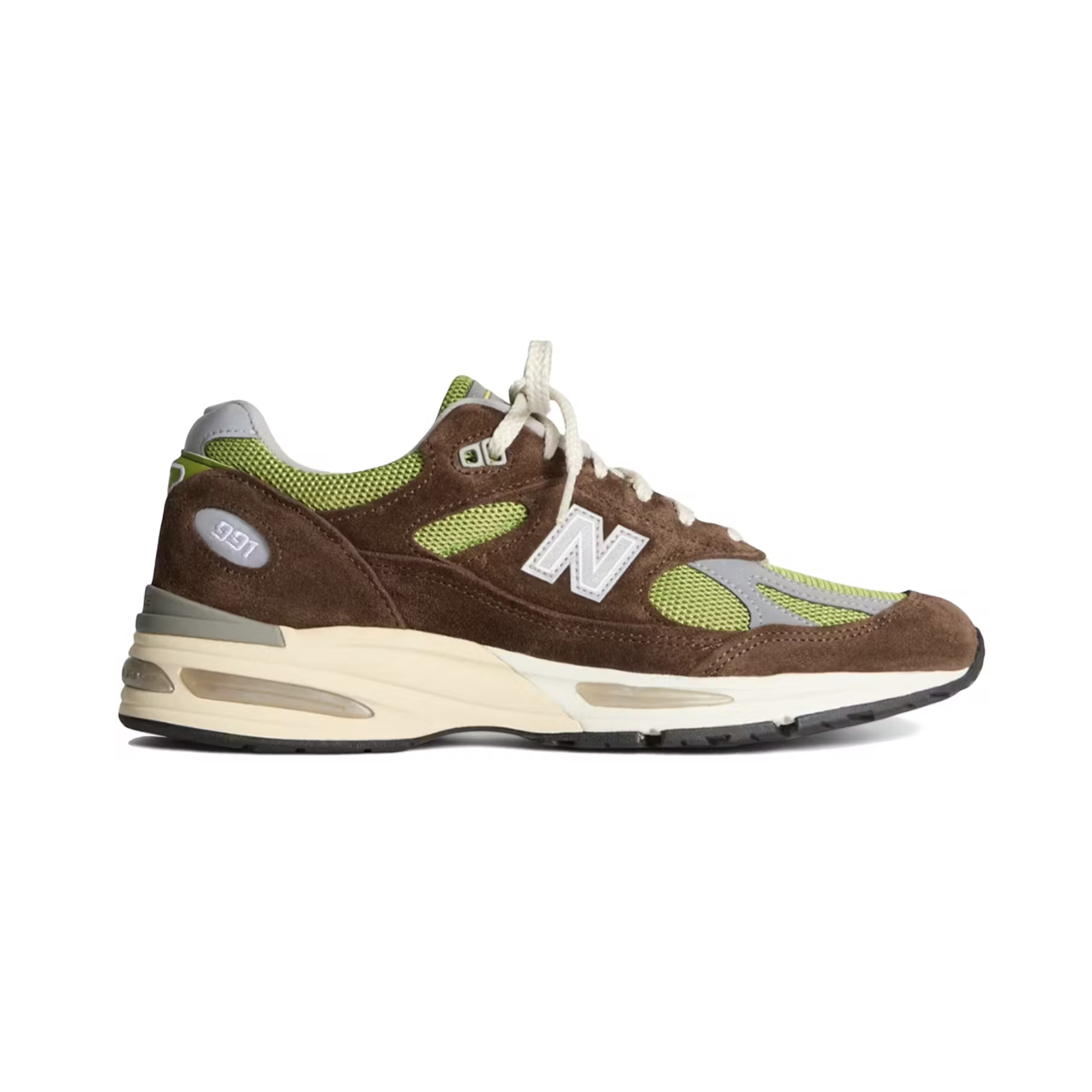 -(A4b)-NEW BALANCE 991V2 MiUK CATHARI X KITH REVERSE MATCHA 英製 棕色 聯名款-U991CK2