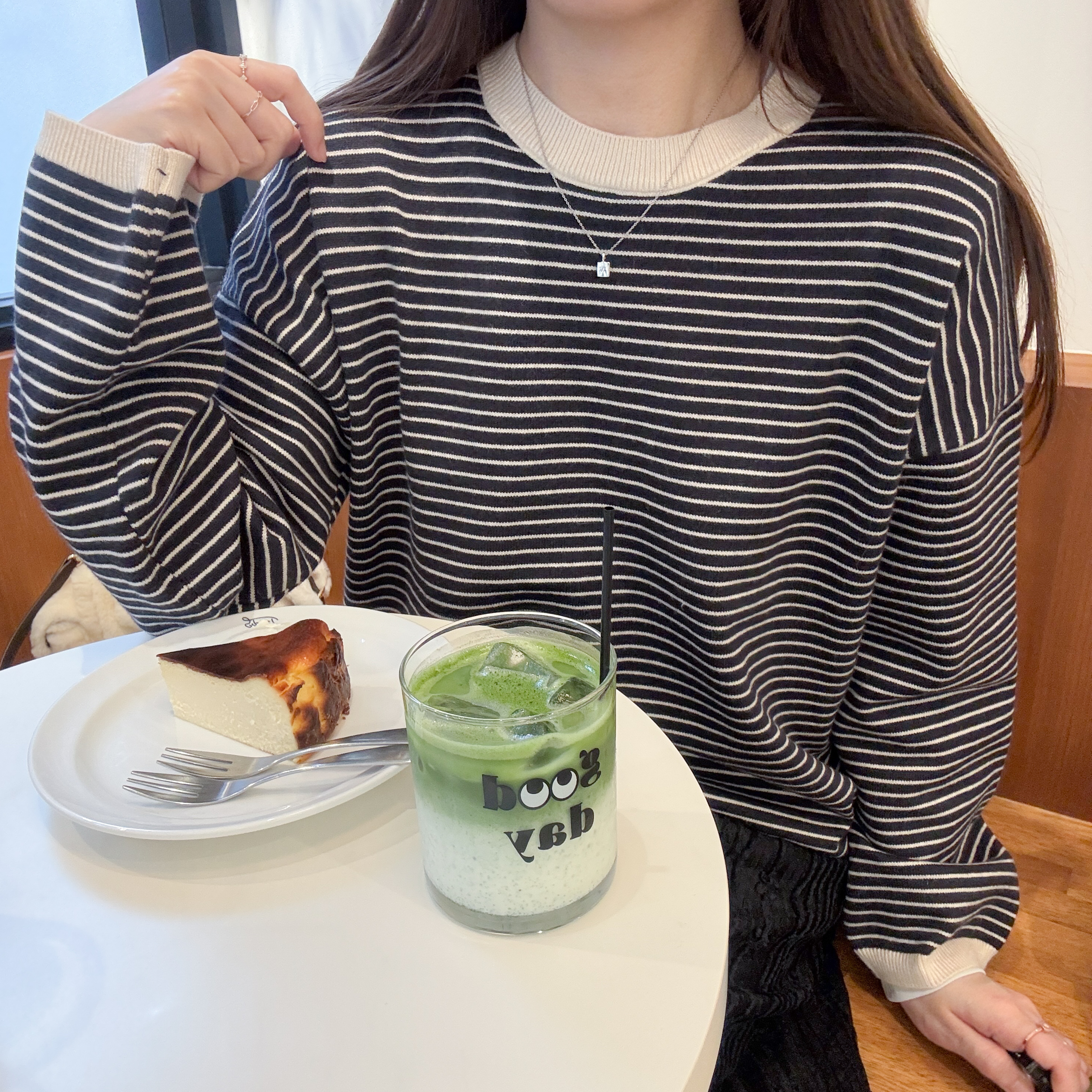 高質橫間密織線衫