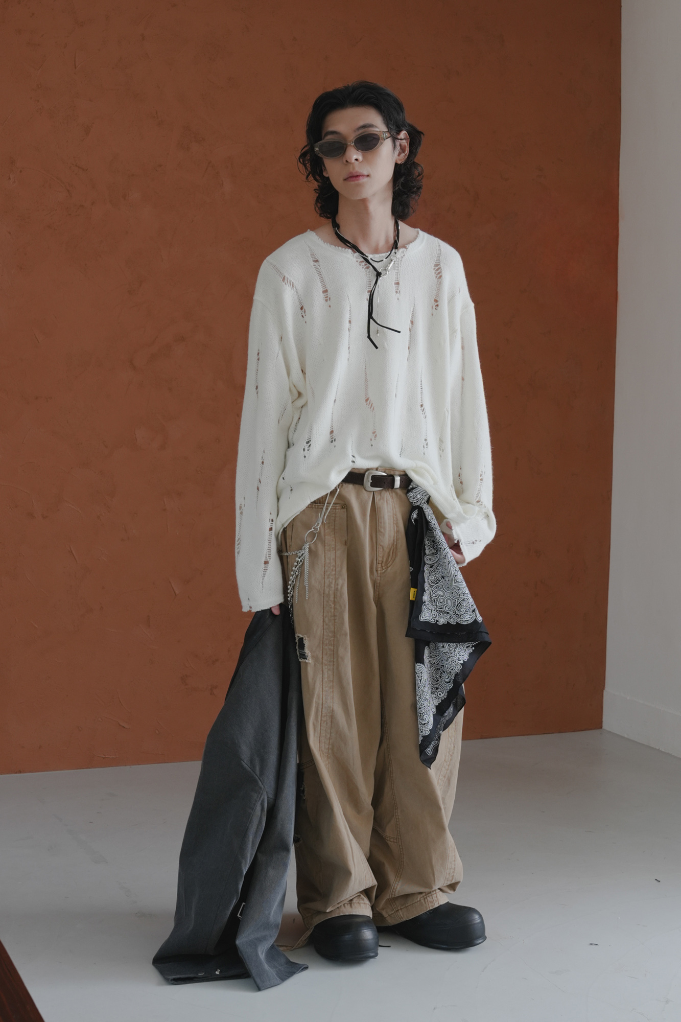 【Unisex】Mohair Vintage Knit #針織上衣