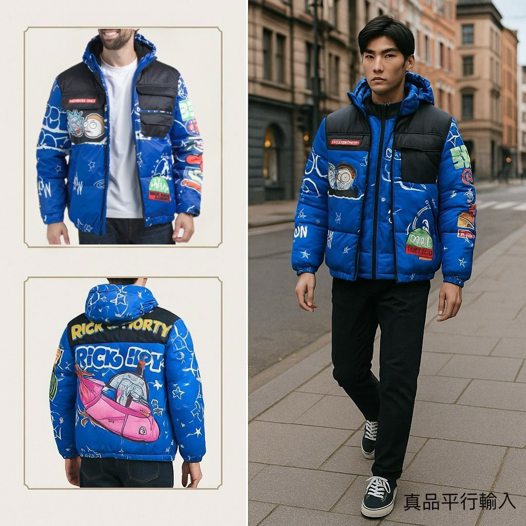 【預購】MEMBERS ONLY H110303 Rick and Morty 聯名厚外套