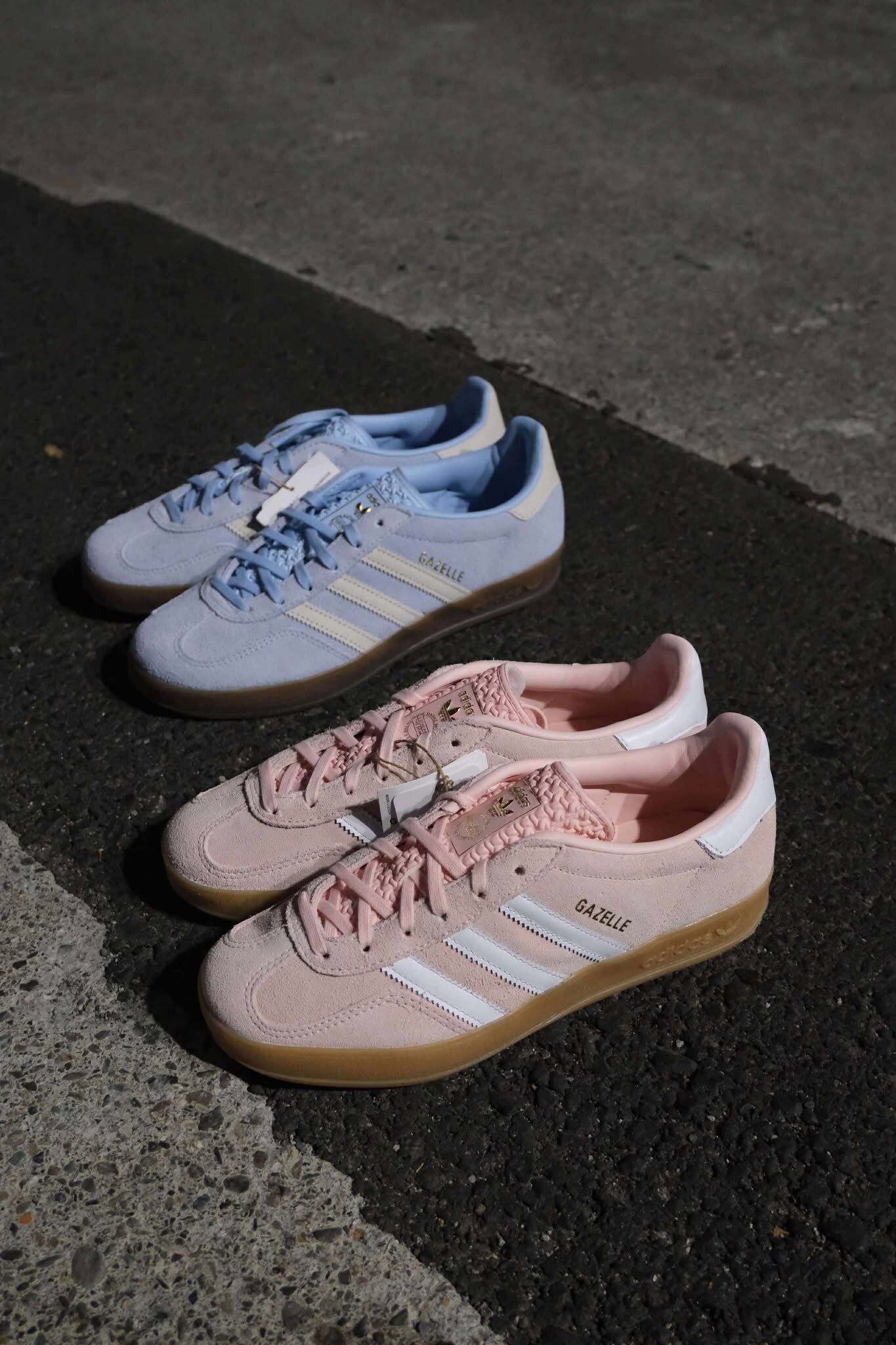 adidas Gazelle indoor 經典回歸！ 夢幻粉嫩配色再現～ 溫柔奶藍 / 櫻花粉奶昔 焦糖底 通通有💫 ji2717 ih5484