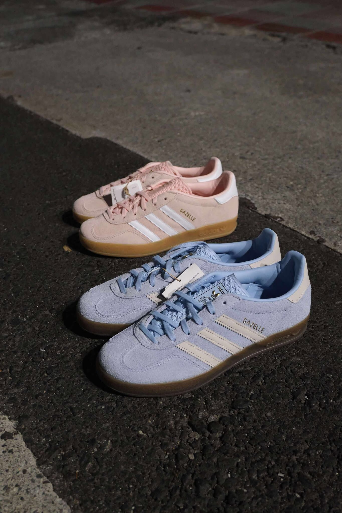 adidas Gazelle indoor 經典回歸！ 夢幻粉嫩配色再現～ 溫柔奶藍 / 櫻花粉奶昔 焦糖底 通通有💫 ji2717 ih5484