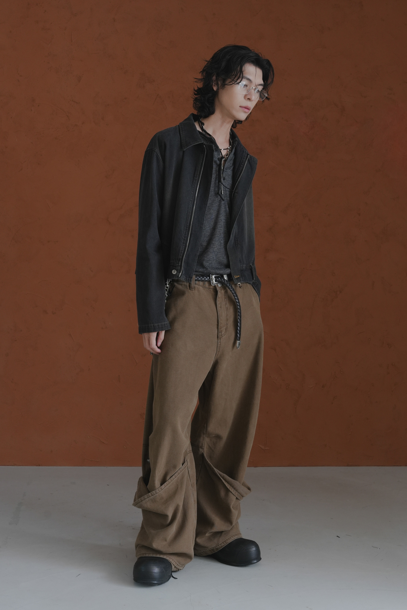 【Unisex】Two Tone Pants #長褲