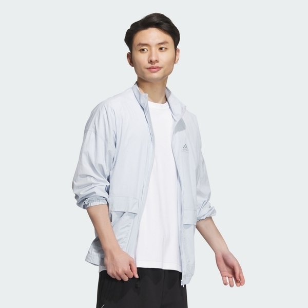 Adidas 愛迪達 St Fl Mh Wv Jkt IT3956 男 立領外套 運動外套 休閒穿搭 淺藍 亞版