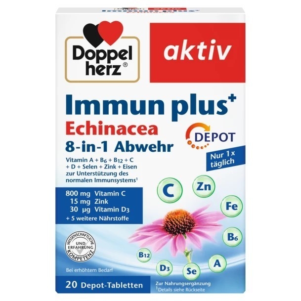 (預購商品)  德國 Doppelherz 紫錐菊抵抗力強化錠 20顆