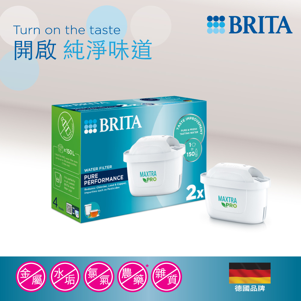 德國品牌BRITA 2件裝 MAXTRA PRO 純淨全效濾芯 -1054661