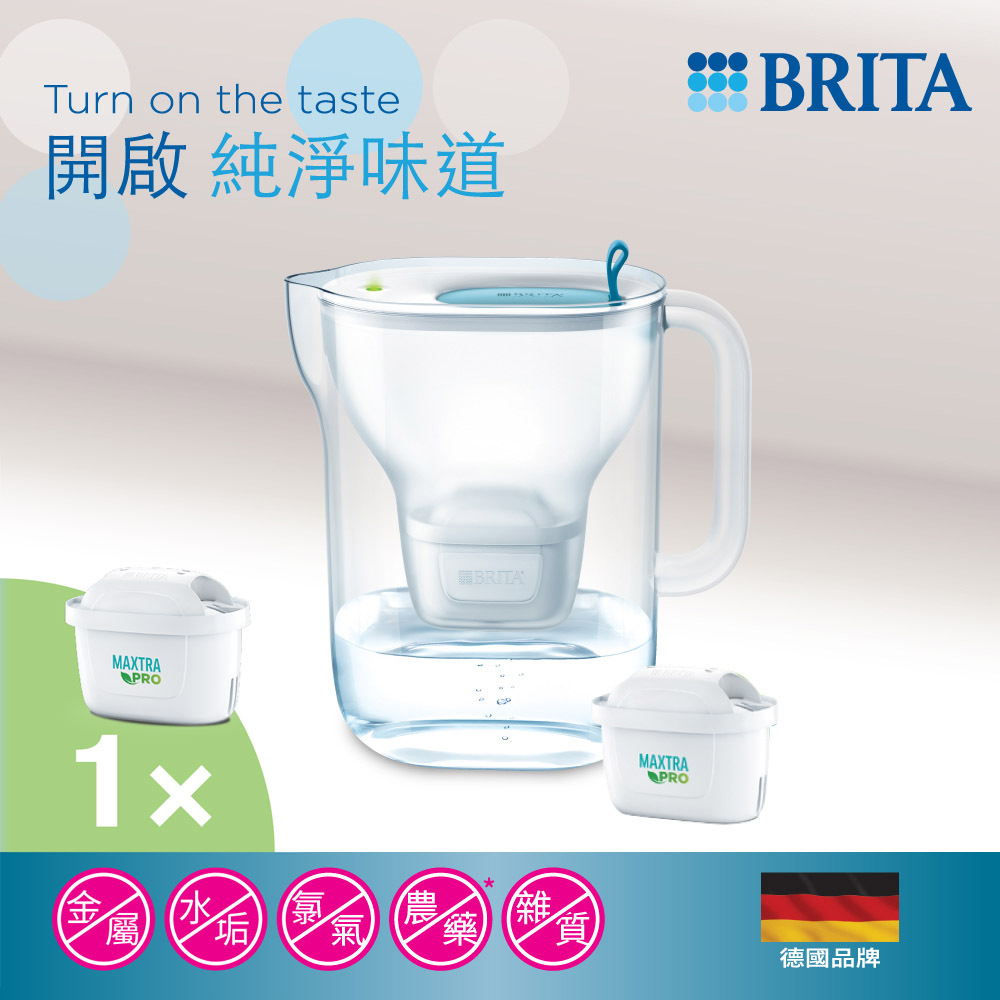 德國品牌BRITA 3.6L (濾水量2.3L) STYLE XL 智型濾水壺 (內含濾芯1件) -1054320