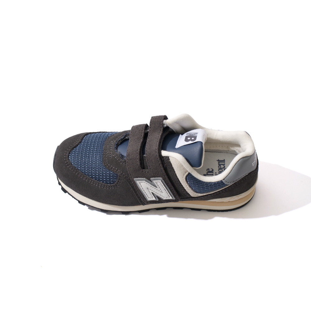New Balance 574 中童 童鞋 黑藍色 寬楦 魔鬼氈 麂皮 緩震 運動 休閒鞋 PV574SGG