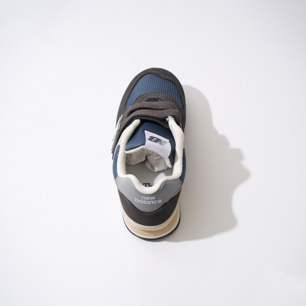 New Balance 574 中童 童鞋 黑藍色 寬楦 魔鬼氈 麂皮 緩震 運動 休閒鞋 PV574SGG