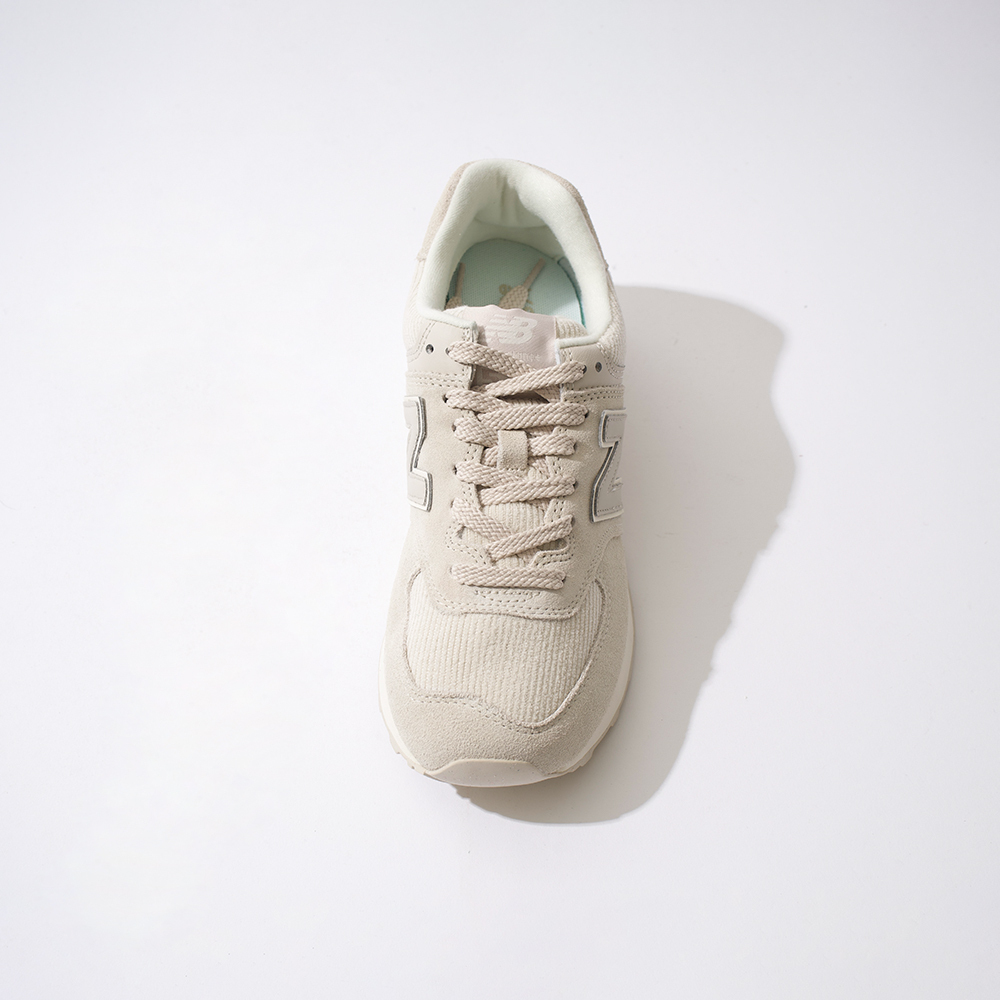New Balance 574 女鞋 米杏色 麂皮 復古 經典 舒適 休閒 運動 慢跑鞋 WL574CBG