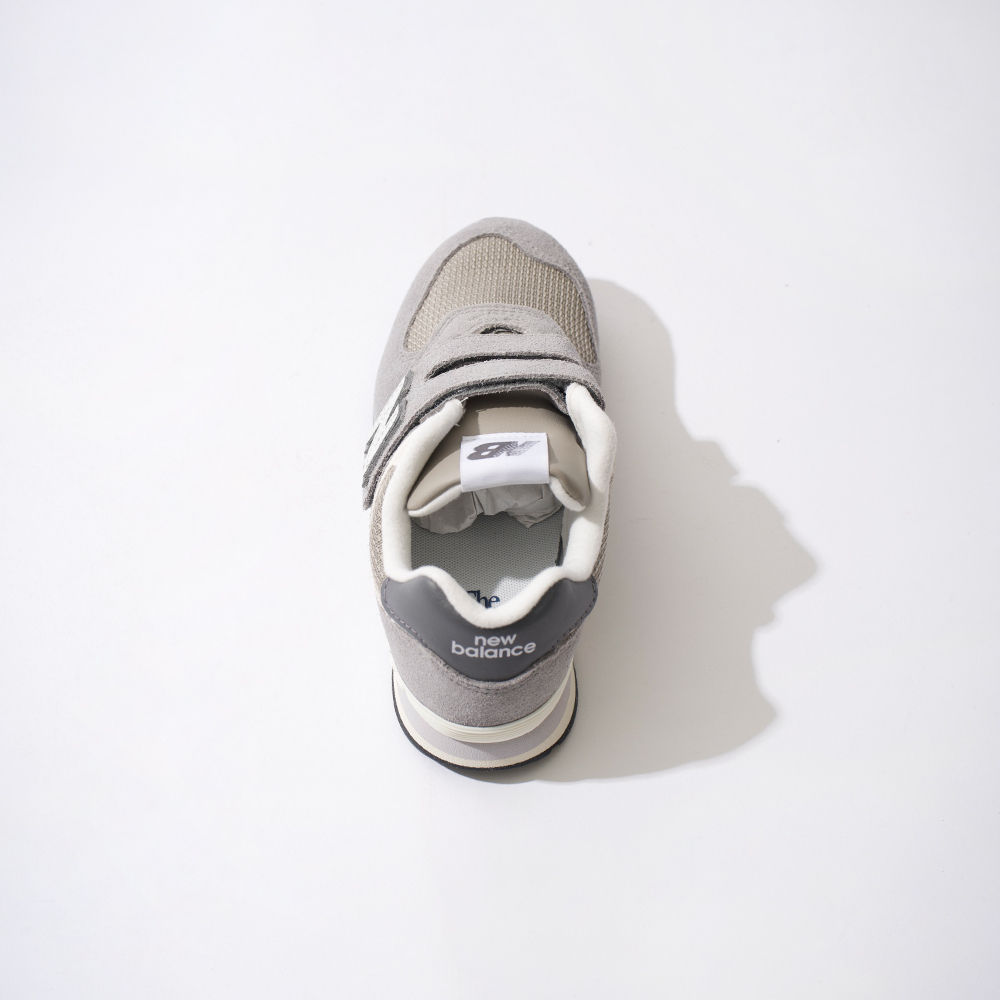New Balance 574 中童 童鞋 灰色 寬楦 魔鬼氈 麂皮 緩震 運動 休閒鞋 PV574SNV