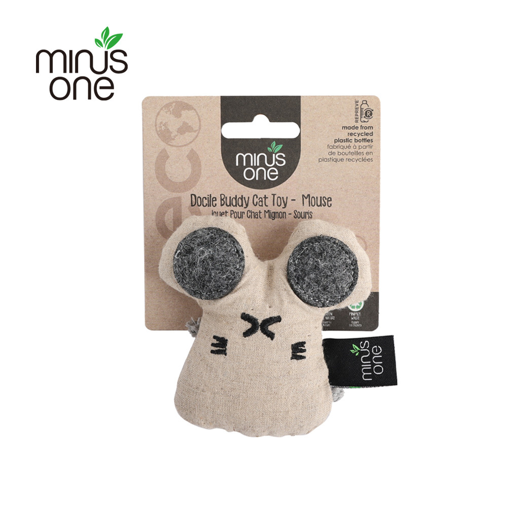 Minus One 邁樂思｜環保亞麻貓草玩具-麻麻鼠