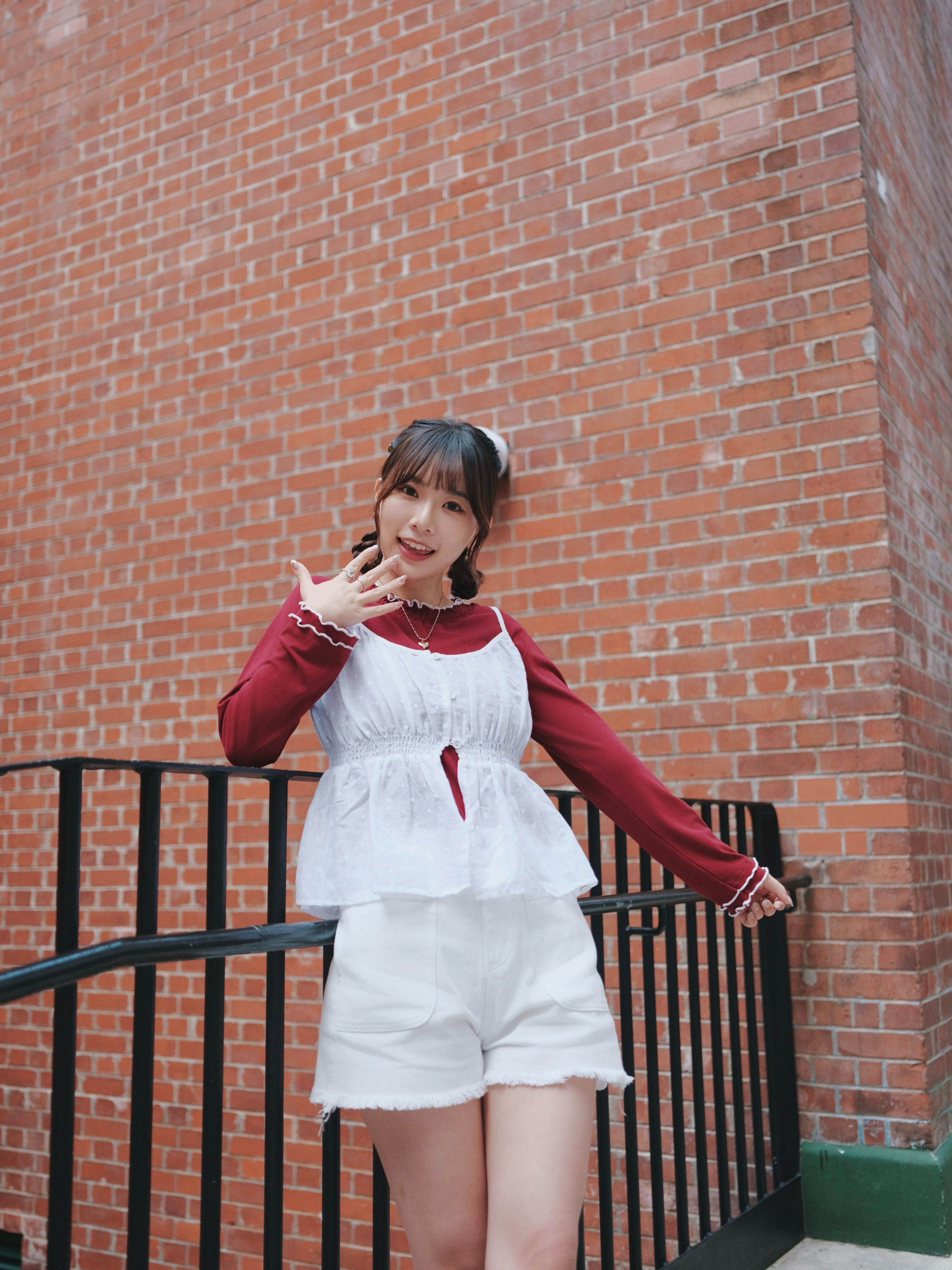 三色 / 棉麻立體小粒束腰馬甲 / Cotton Linen Dotted Tunic Vest