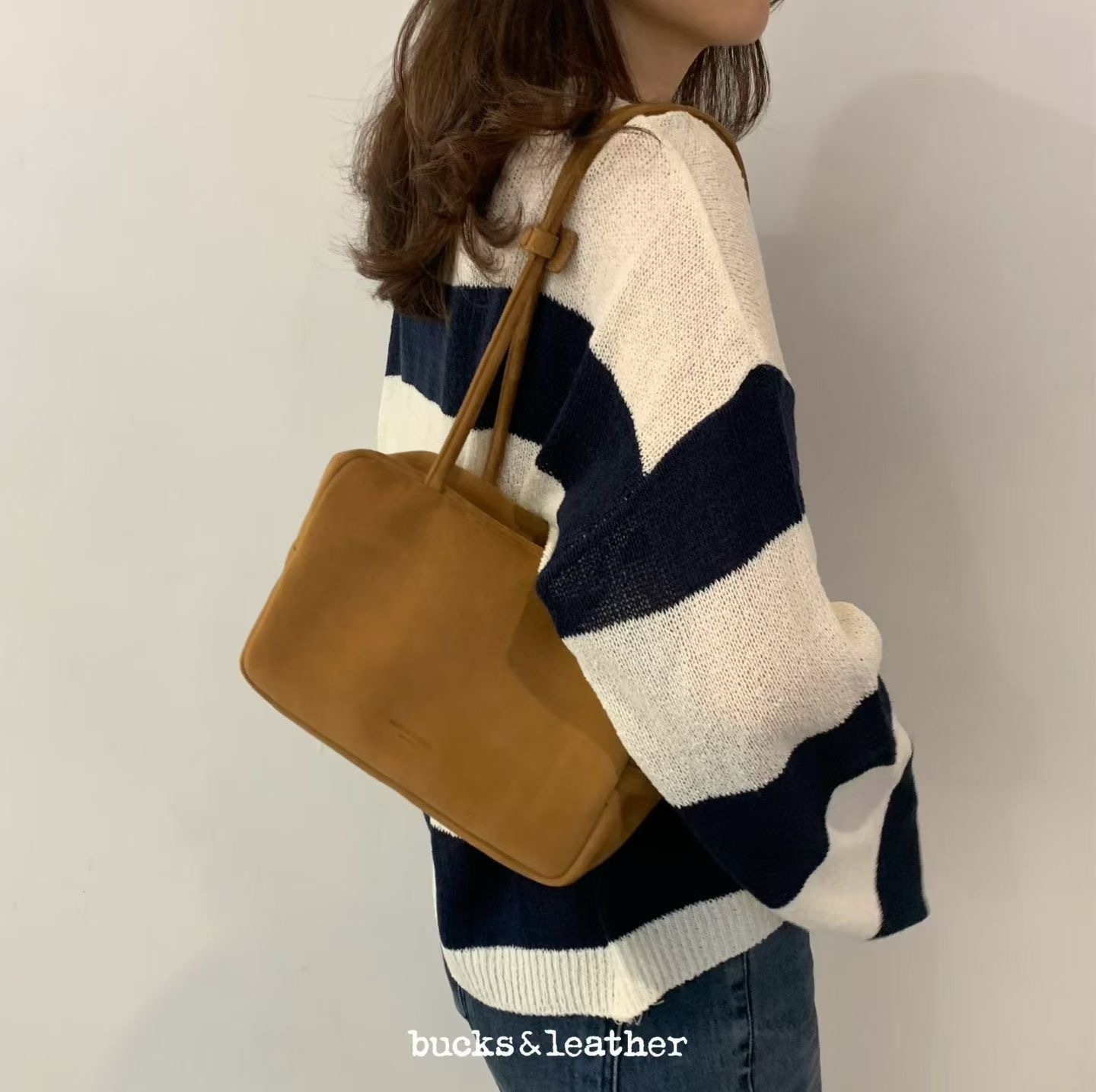 BL2532 麂皮 Square Bowling Bag-大