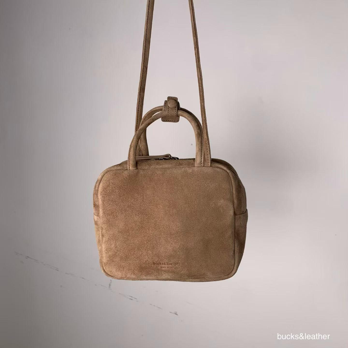 BL2533 麂皮 Square Bowling Bag -迷你