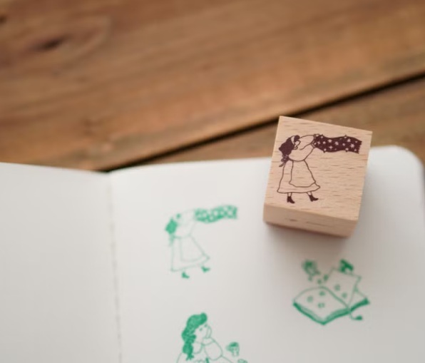 森空 Ivy Snow．女孩與文具櫸木印章 共五款