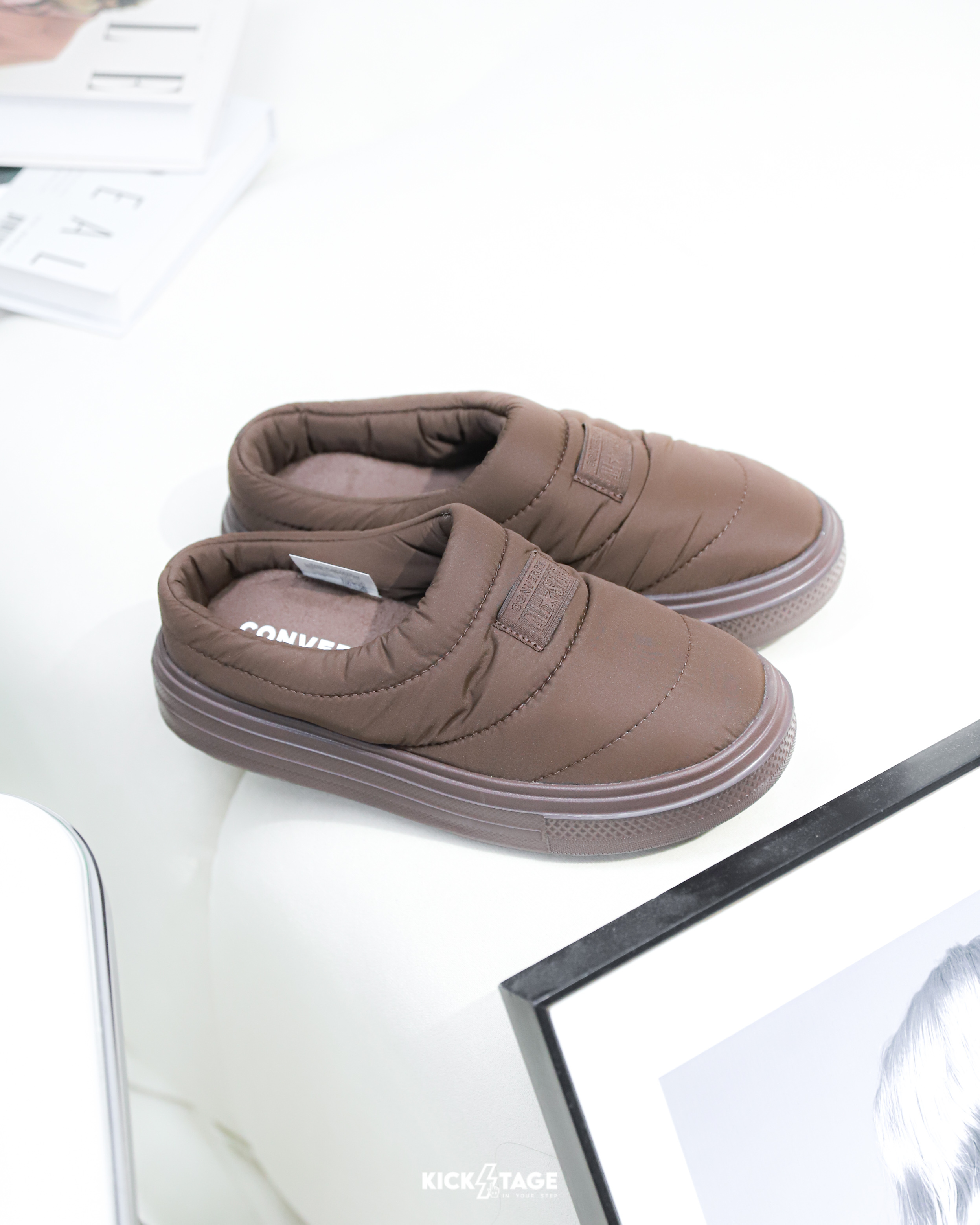 男女鞋 CONVERSE CTAS ELEMENTS MULE SLIP 咖色 防滑 保暖 緩衝 拖鞋 懶人鞋 穆勒鞋【A13894C】
