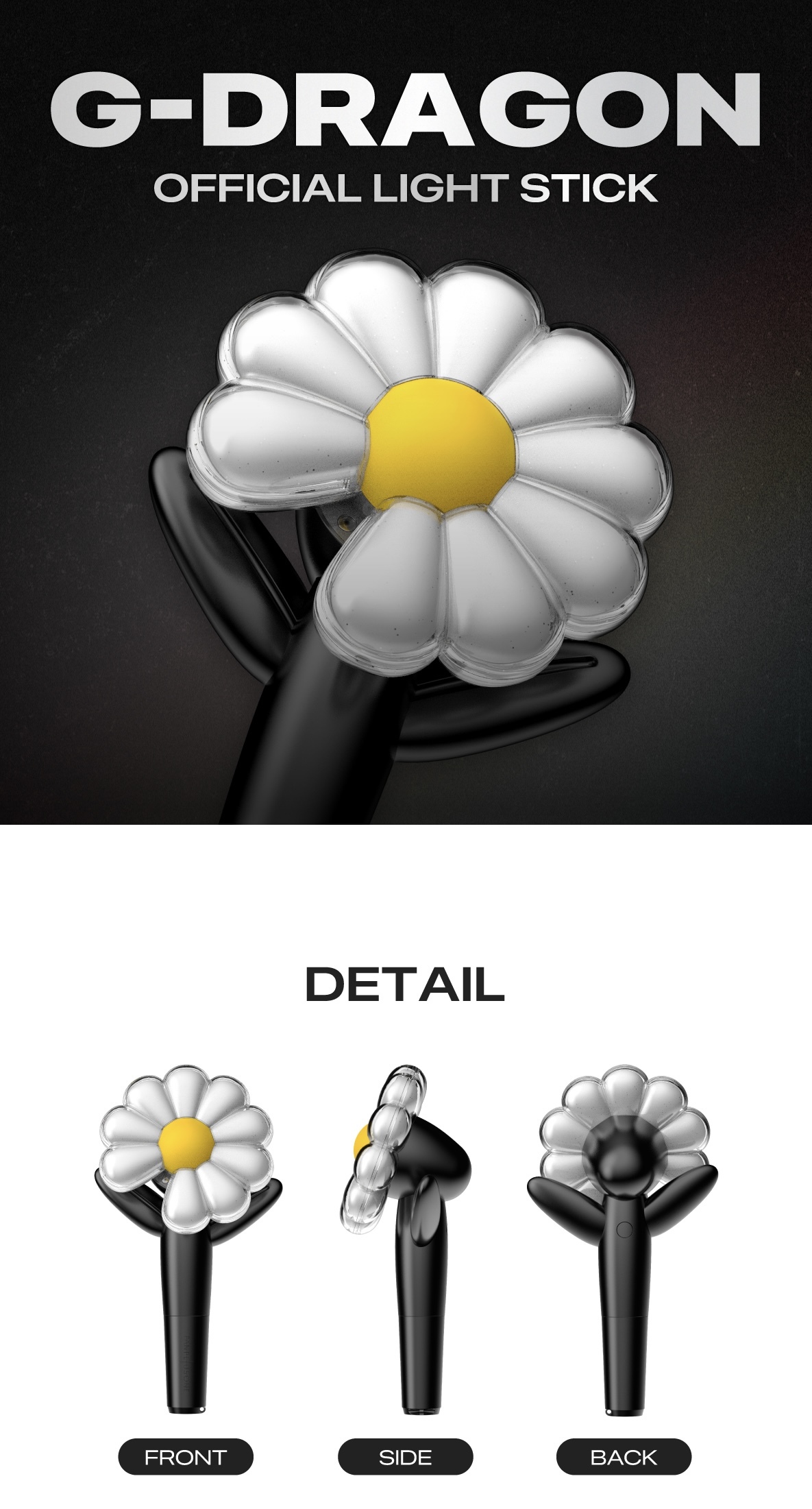 韓國 - G-DRAGON花花螢光棒 ( 大)