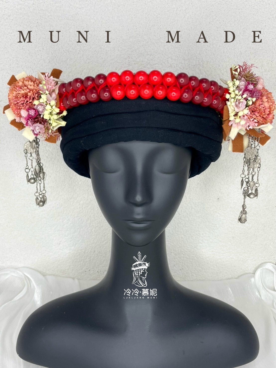 M-No.26木珠配花花環