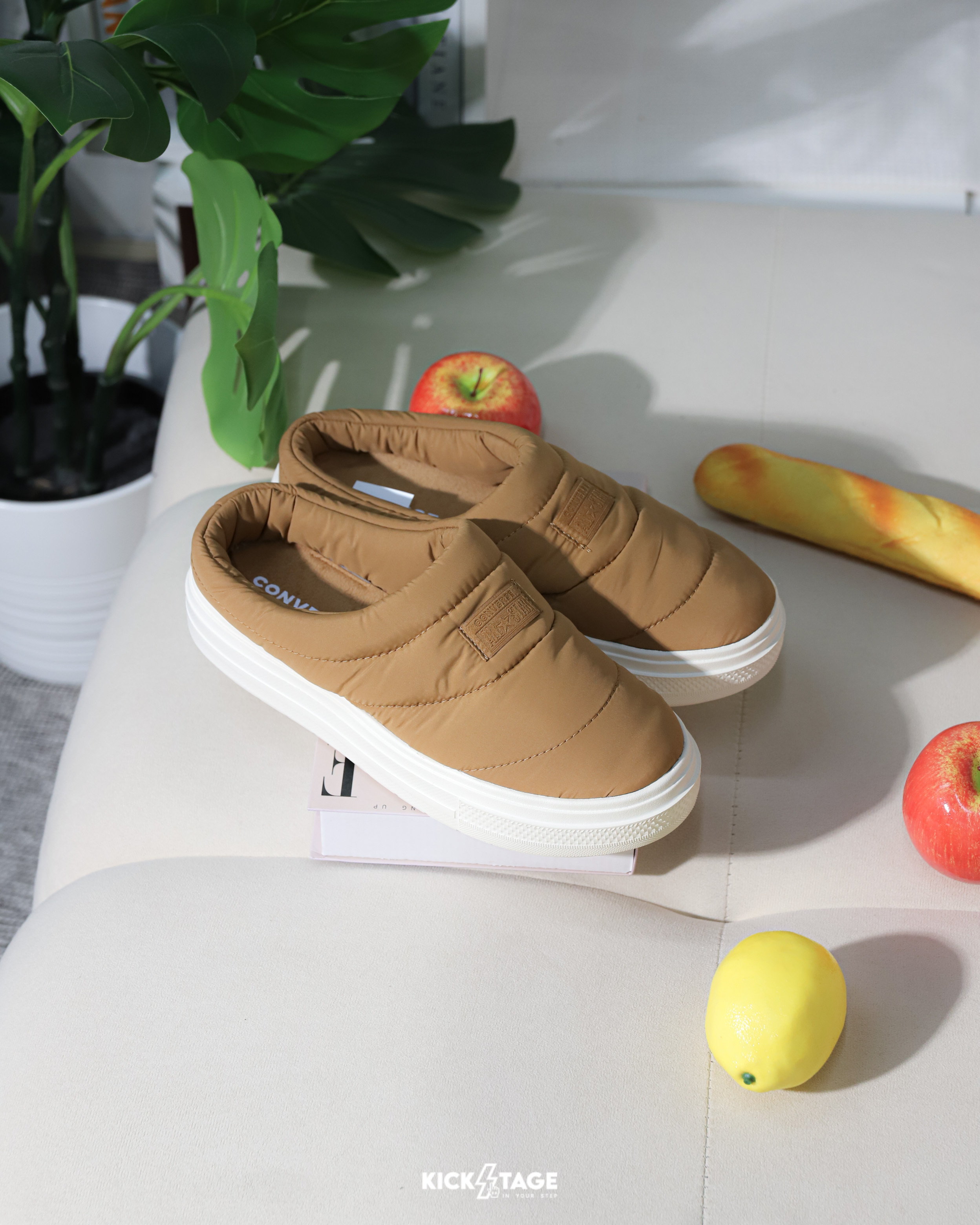 男女鞋 CONVERSE CTAS ELEMENTS MULE SLIP 棕色 防滑 保暖 緩衝 拖鞋 懶人鞋 穆勒鞋【A17646C】