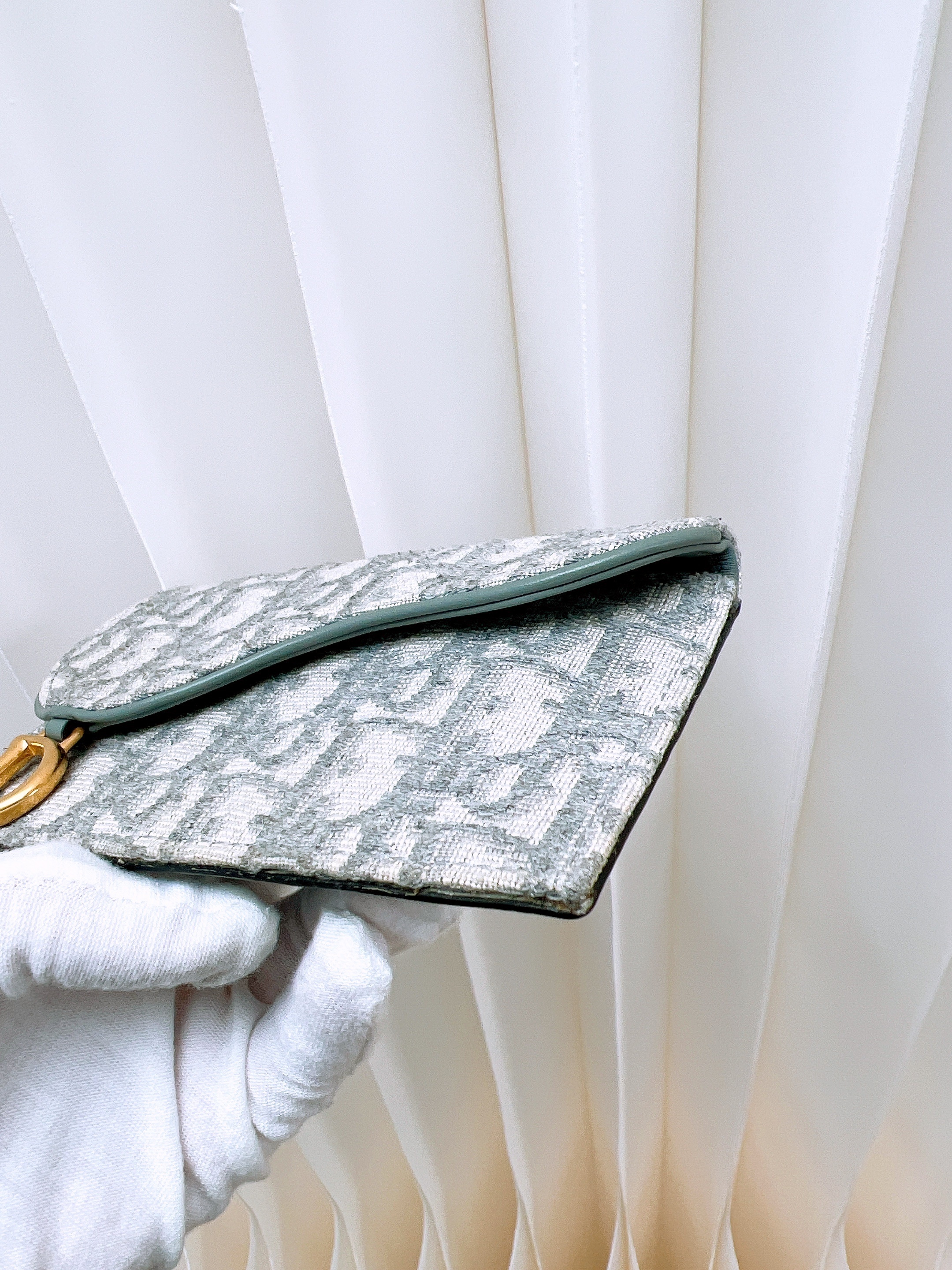 Dior card holder (grey oblique)