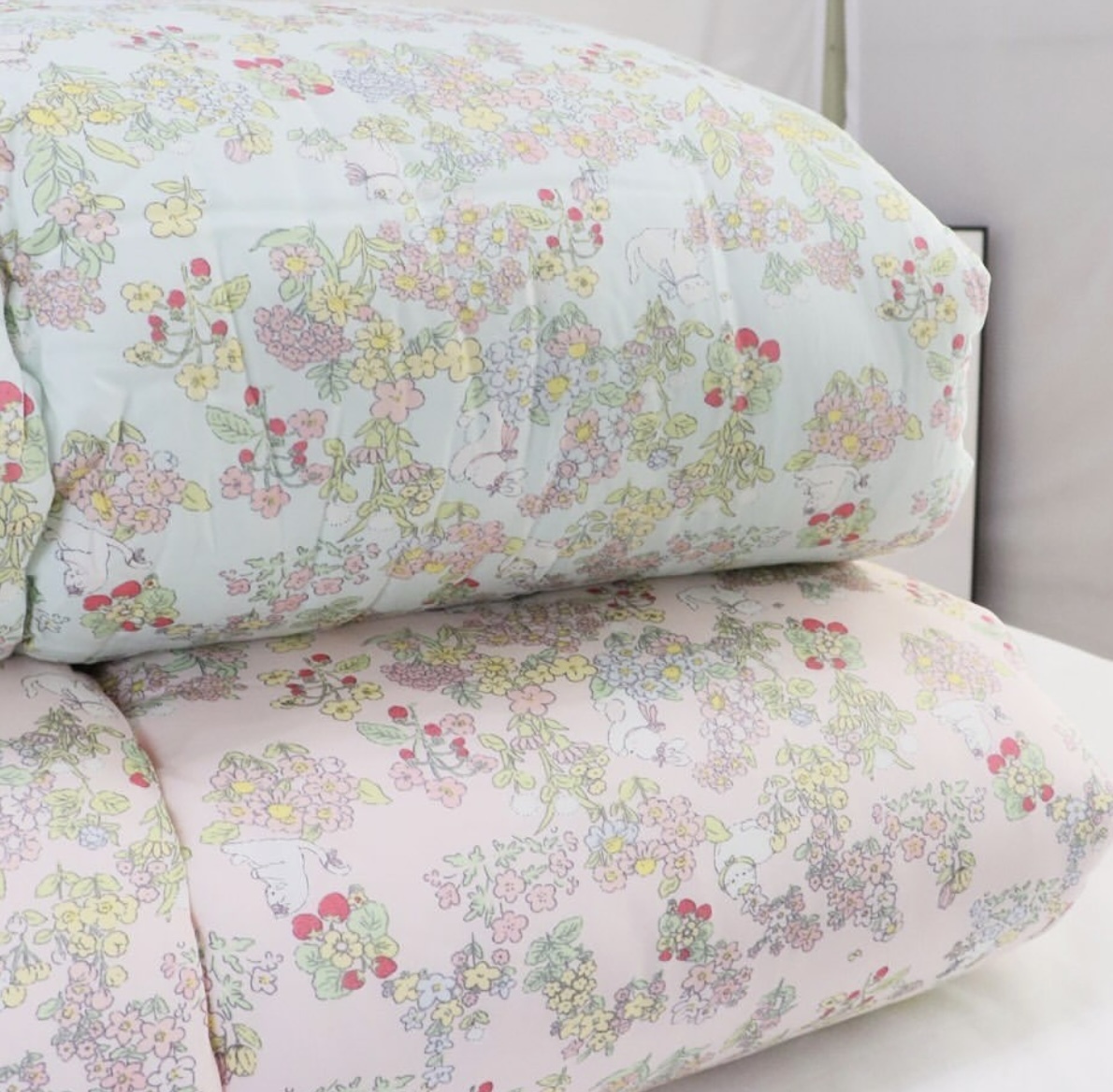 韓國 - 彩色碎花貓貓四季棉被