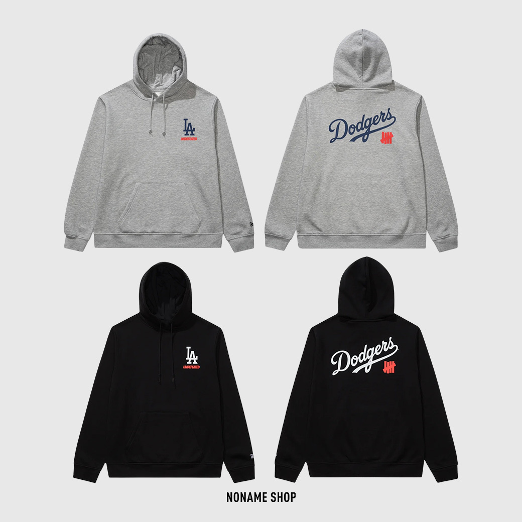 UNDEFEATED X NEW ERA X DODGERS 三方聯名 LA洛杉磯道奇 聯名 連帽 帽TEE 兩色 (男款)