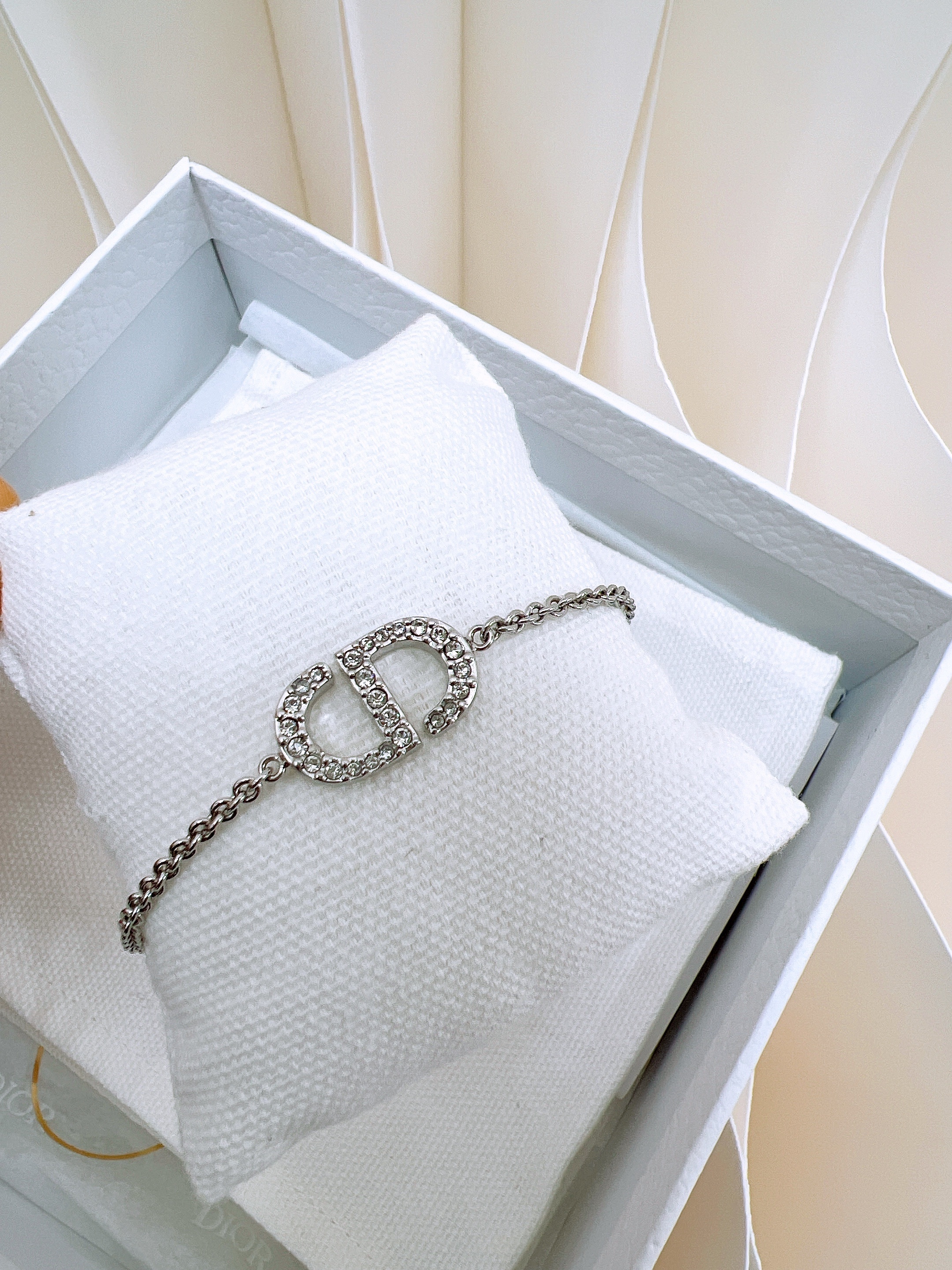 Dior petit CD bracelet silver