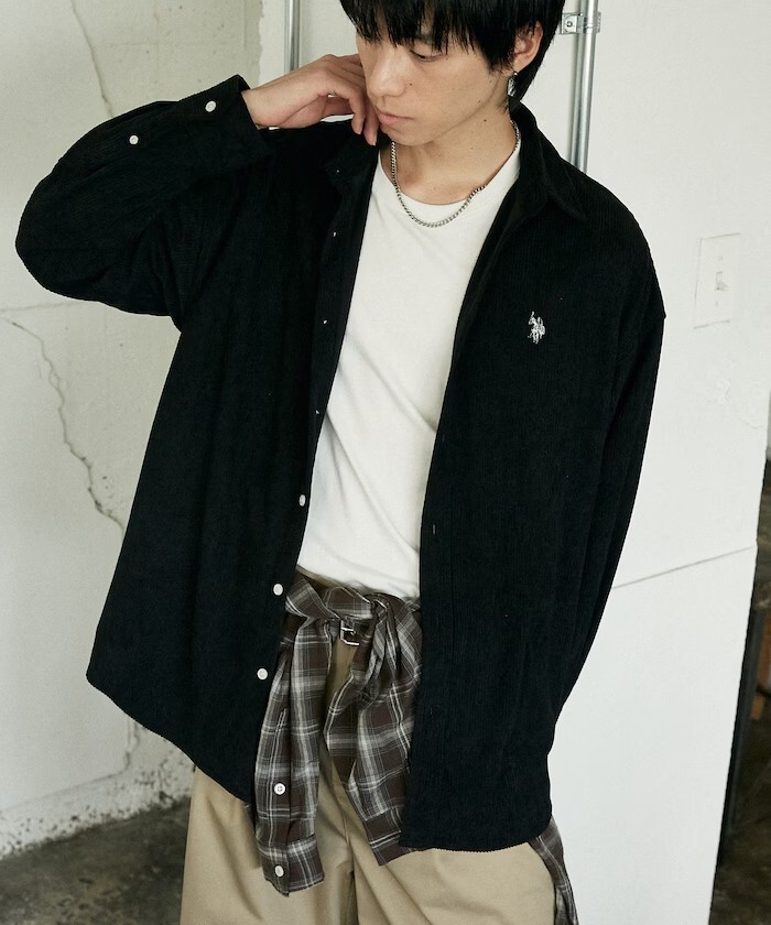 "代購" U.S. POLO ASSN. 刺繡燈芯絨襯衫