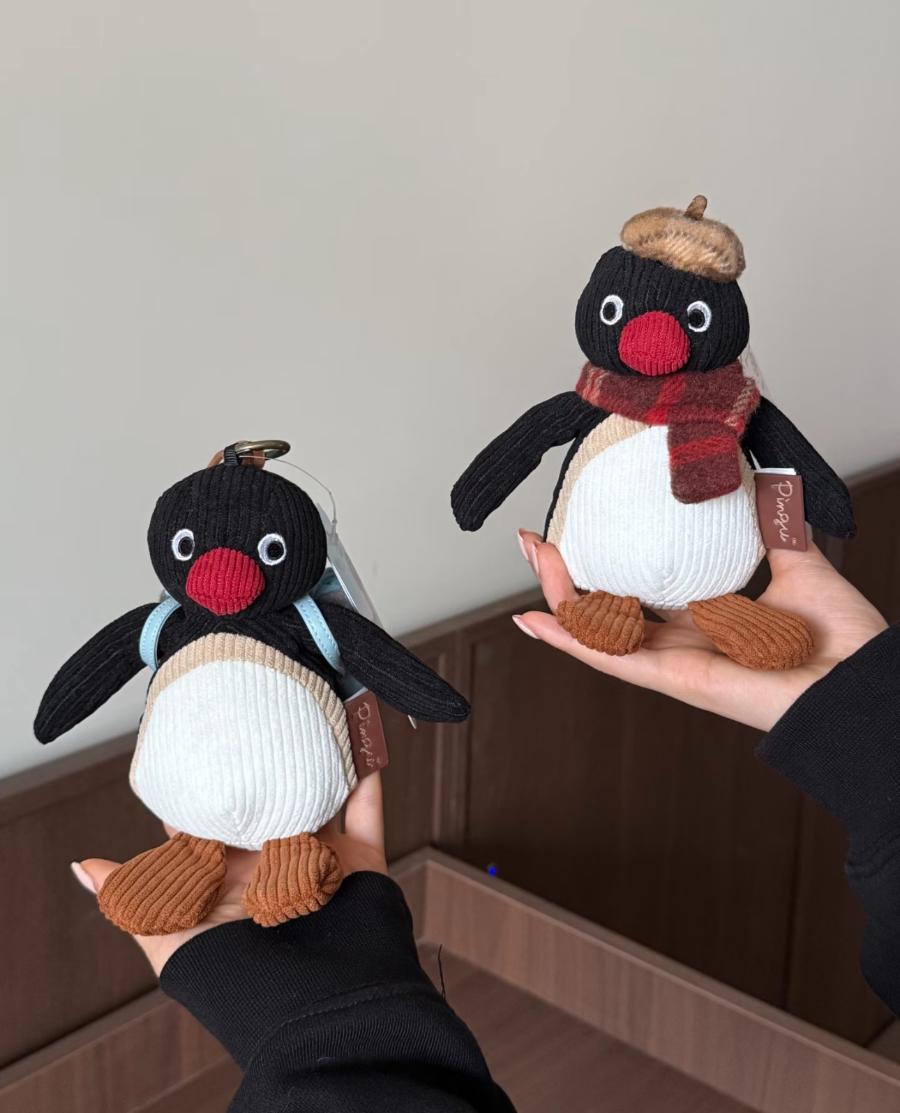 【 現貨 】Shand Moo x Pingu 45 週年復古系列 毛絨玩偶掛件