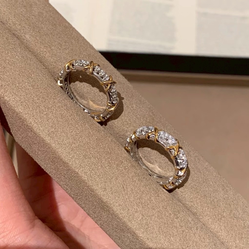 【經典版】18k Ti”Sixteen Stone 經典x”十六石高奢定製戒指