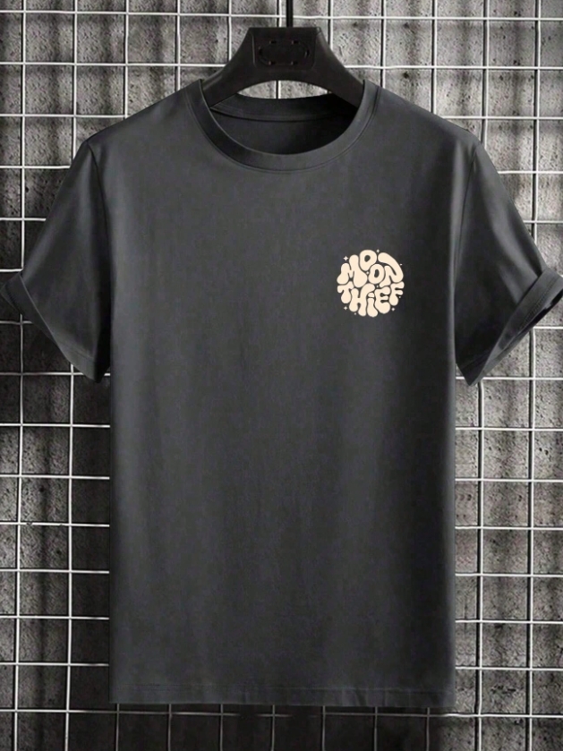 KADMAX大尺碼-大碼男休閒字母印花袖TEE〈KSMS2586〉